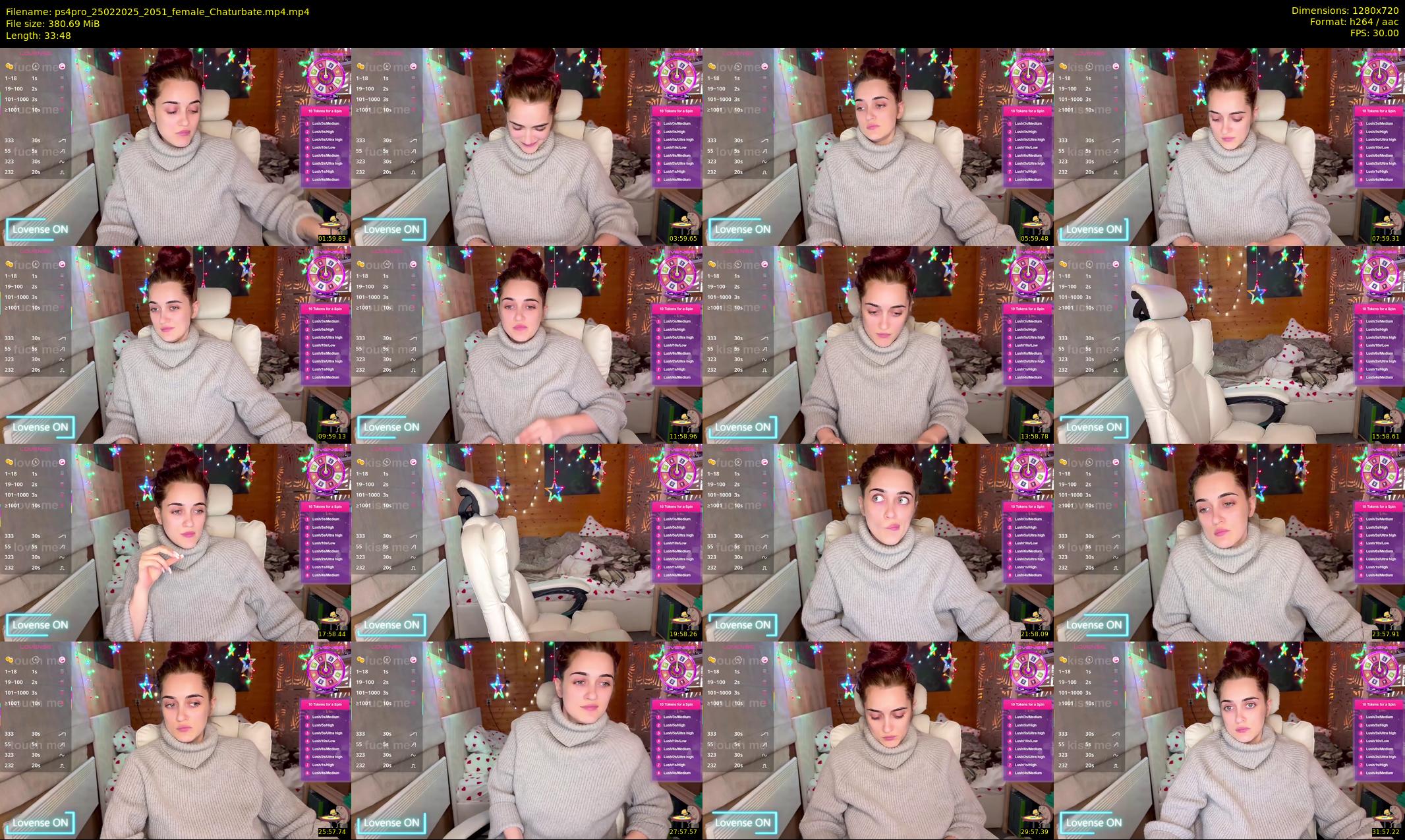 ps4pro — 34 minute Chaturbate female cam show recording, 720p, Feb 25, 2025