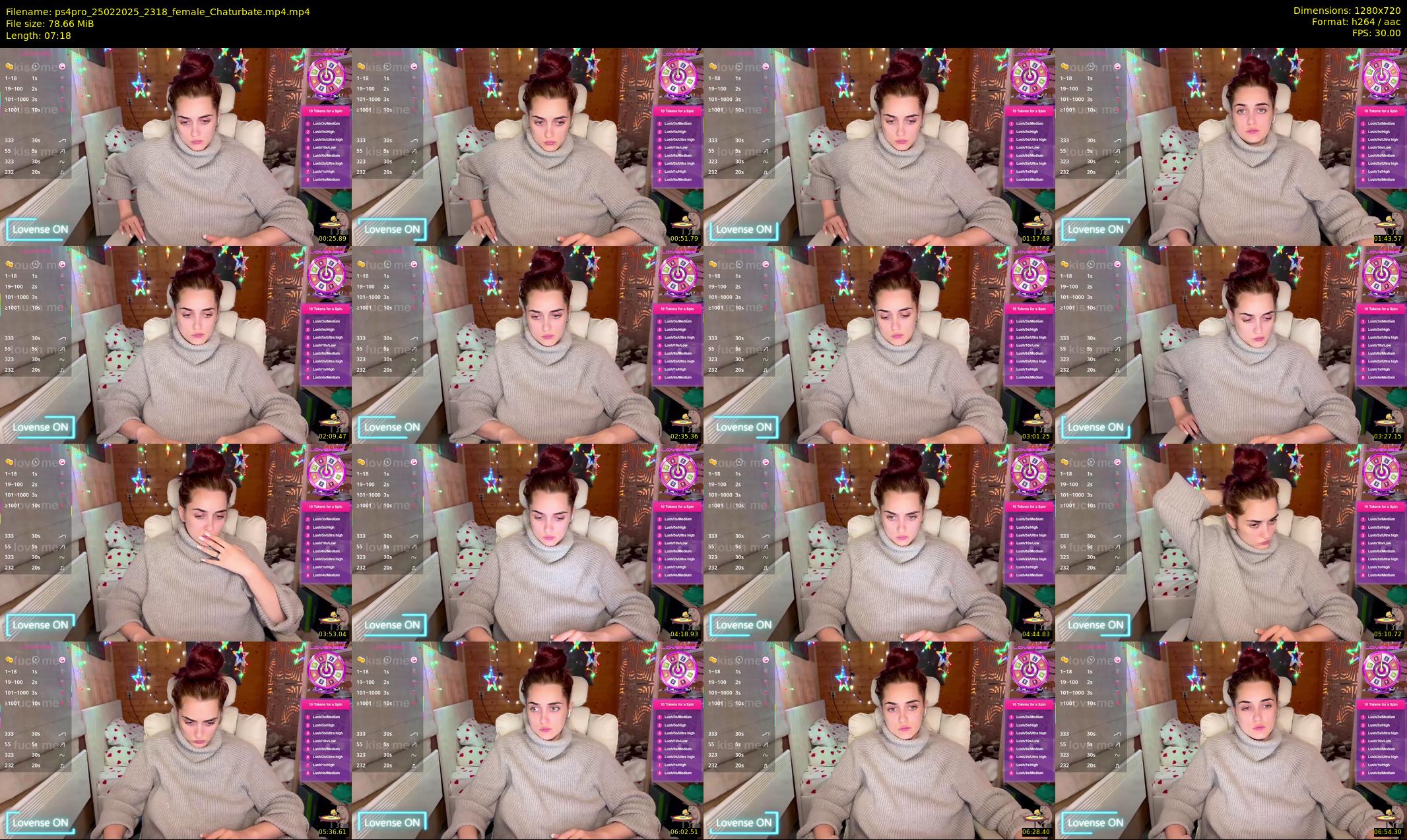 ps4pro — 8 minute Chaturbate female cam show recording, 720p, Feb 25, 2025