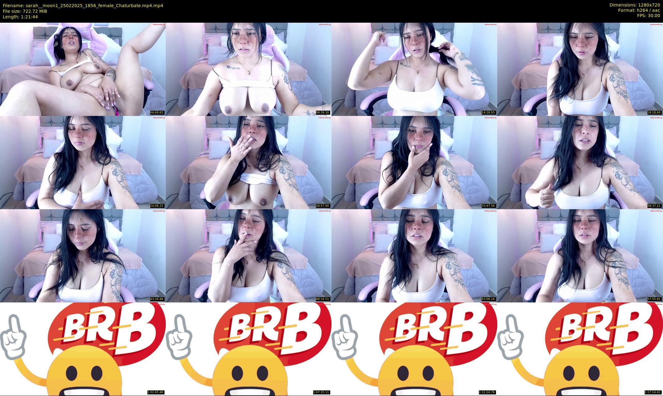 sarah__moon1 — 82 minute Chaturbate female cam show recording, 720p, Feb 25, 2025
