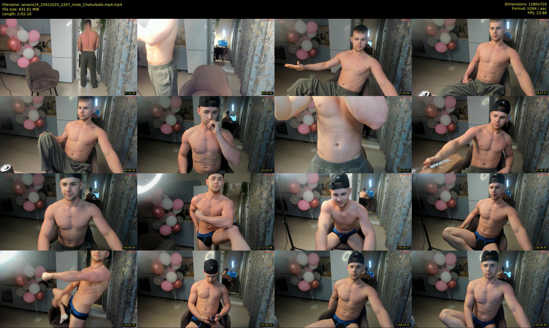 sevans14 — 123 minute Chaturbate male cam show recording, 720p, Feb 25, 2025
