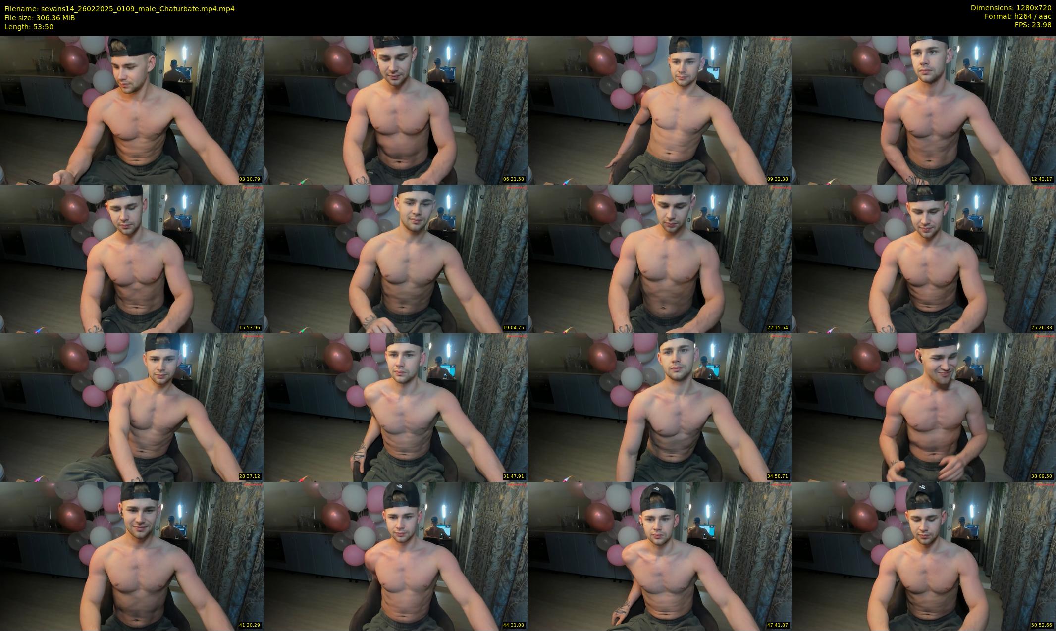 sevans14 — 54 minute Chaturbate male cam show recording, 720p, Feb 26, 2025