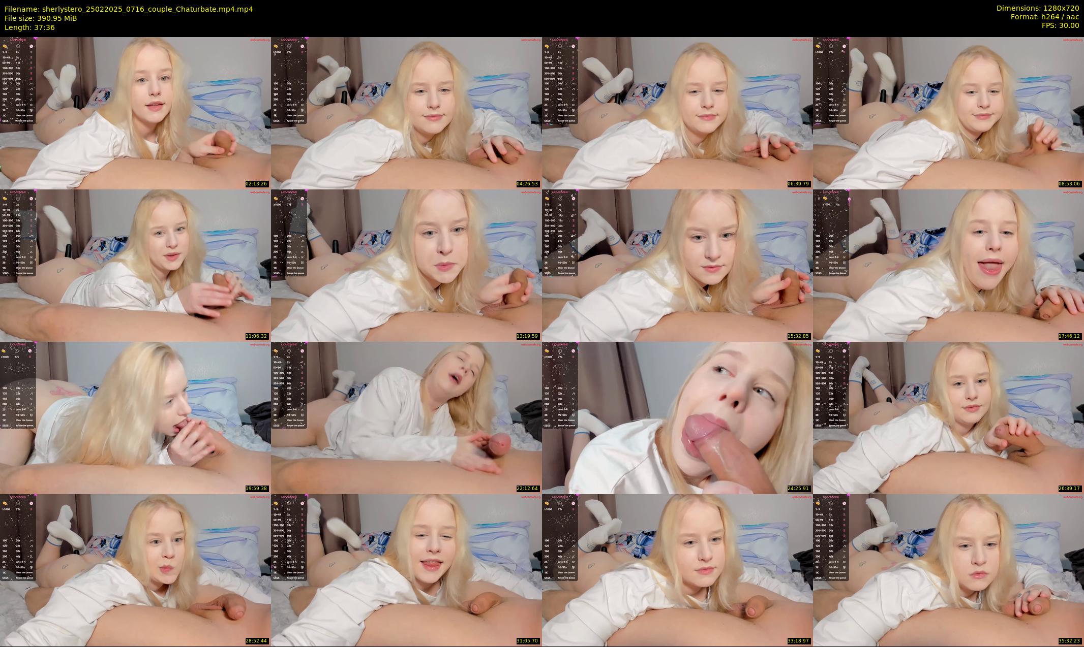 sherlystero — 38 minute Chaturbate couple cam show recording, 720p, Feb 25, 2025