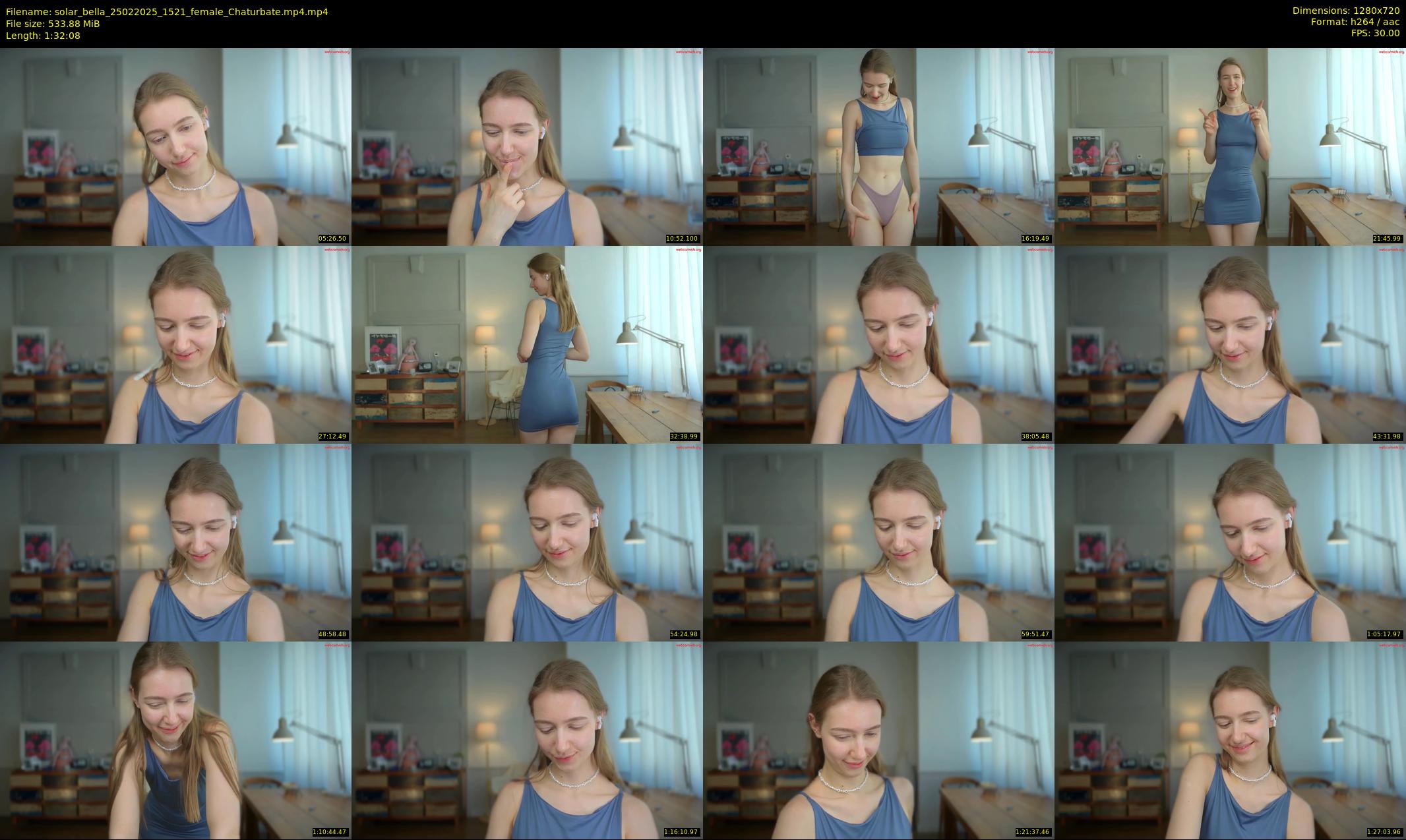 solar_bella — 93 minute Chaturbate female cam show recording, 720p, Feb 25, 2025