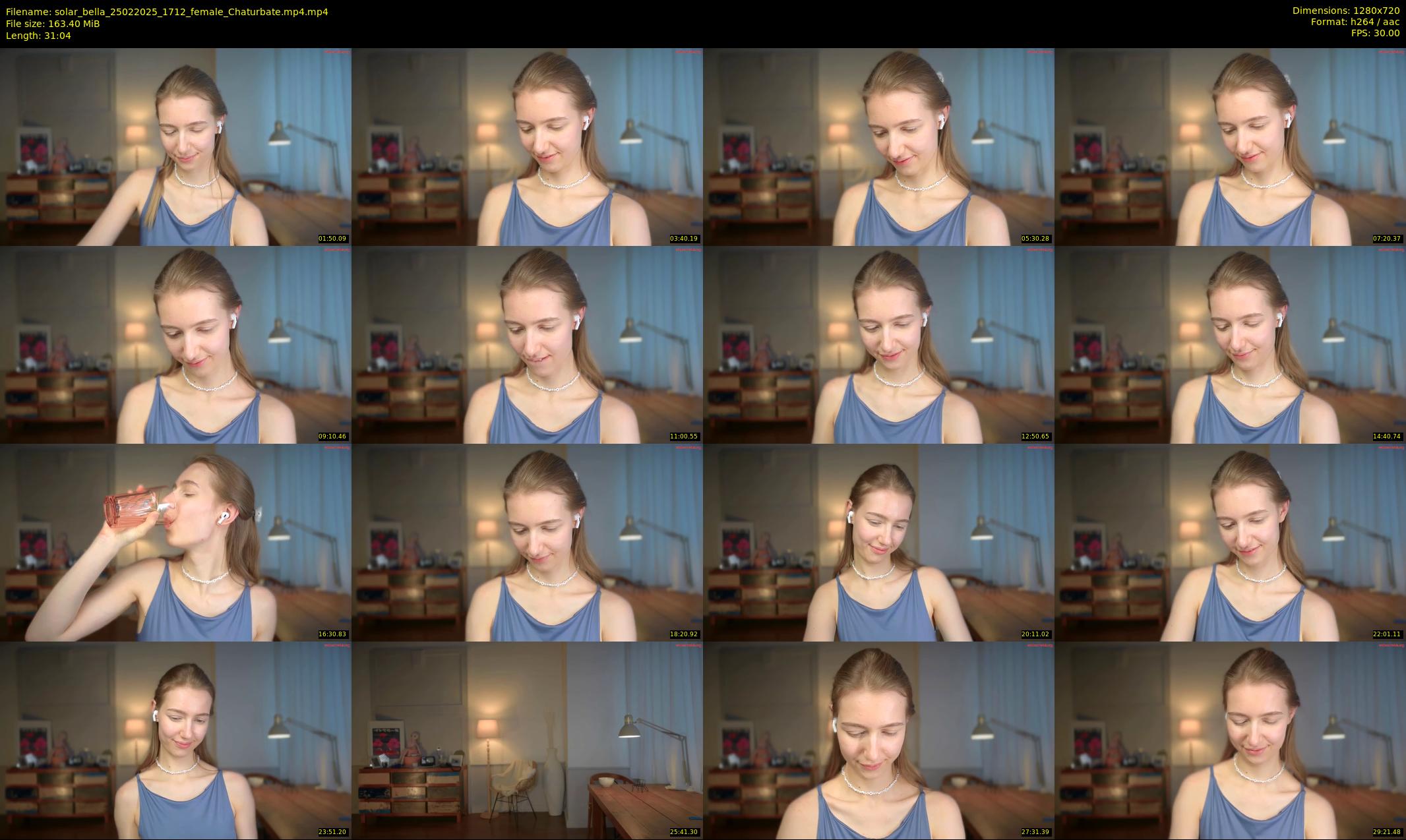 solar_bella — 32 minute Chaturbate female cam show recording, 720p, Feb 25, 2025