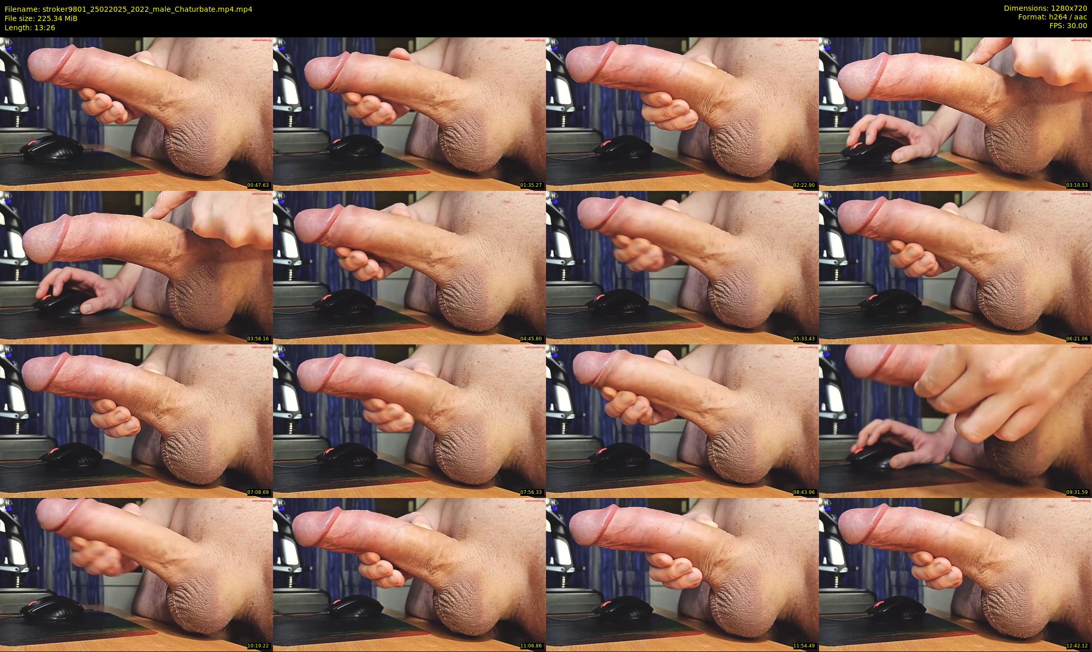 stroker9801 — 14 minute Chaturbate male cam show recording, 720p, Feb 25, 2025