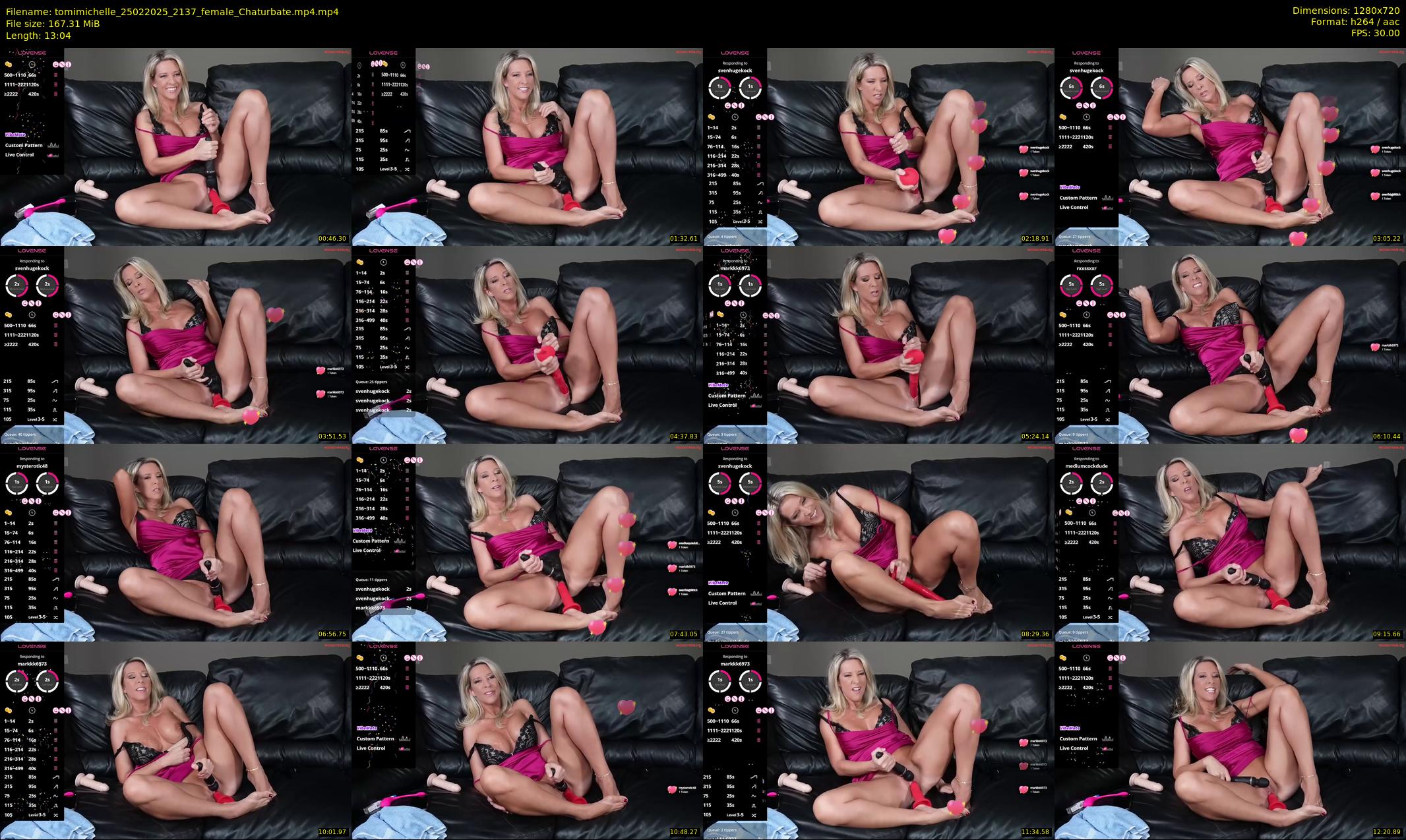 tomimichelle — 14 minute Chaturbate female cam show recording, 720p, Feb 25, 2025