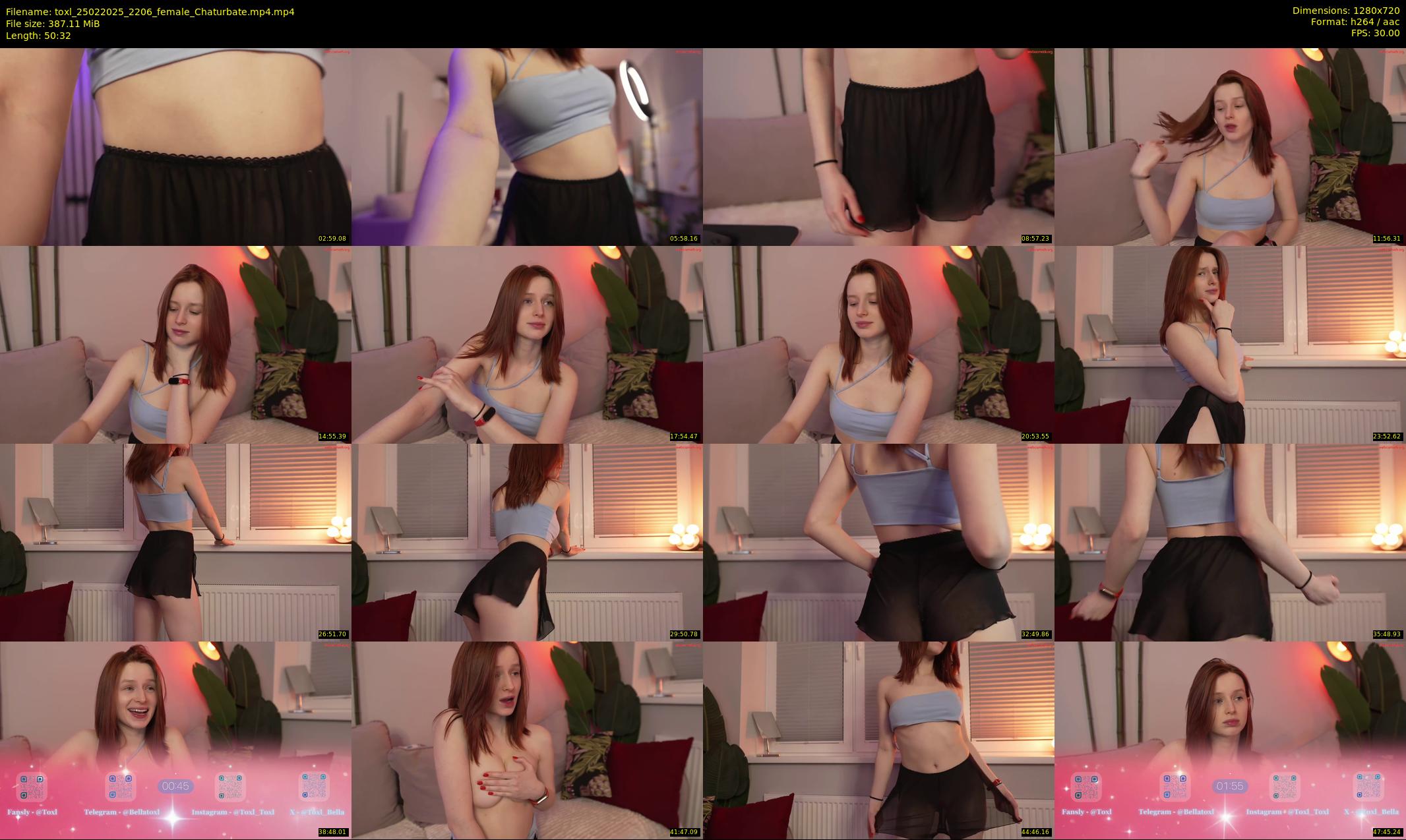 toxl — 51 minute Chaturbate female cam show recording, 720p, Feb 25, 2025