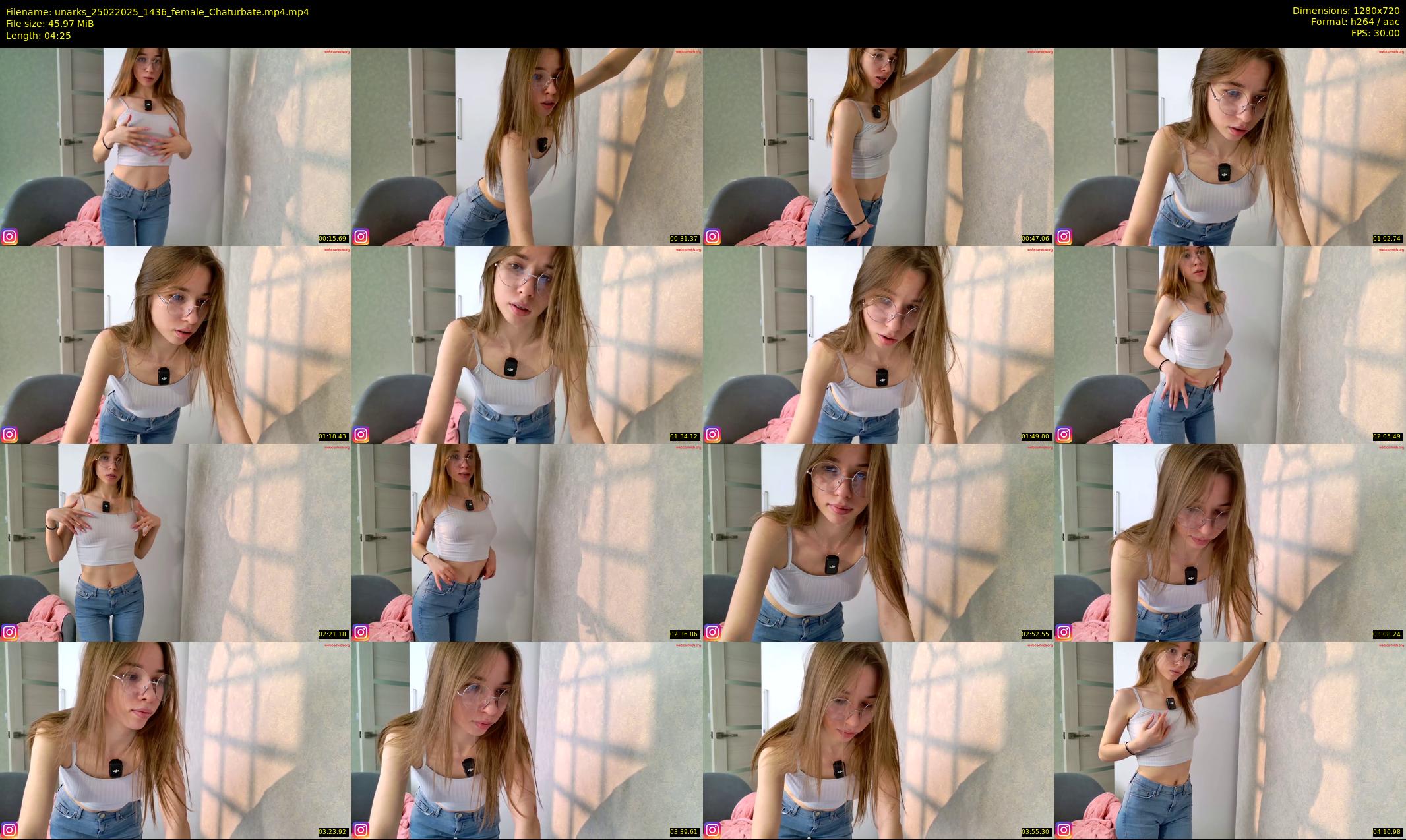 unarks — 5 minute Chaturbate female cam show recording, 720p, Feb 25, 2025