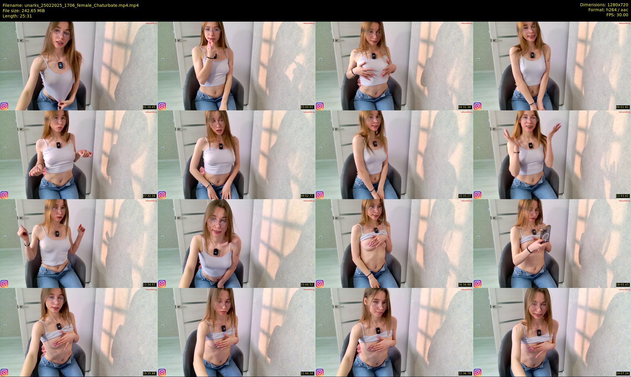 unarks — 26 minute Chaturbate female cam show recording, 720p, Feb 25, 2025