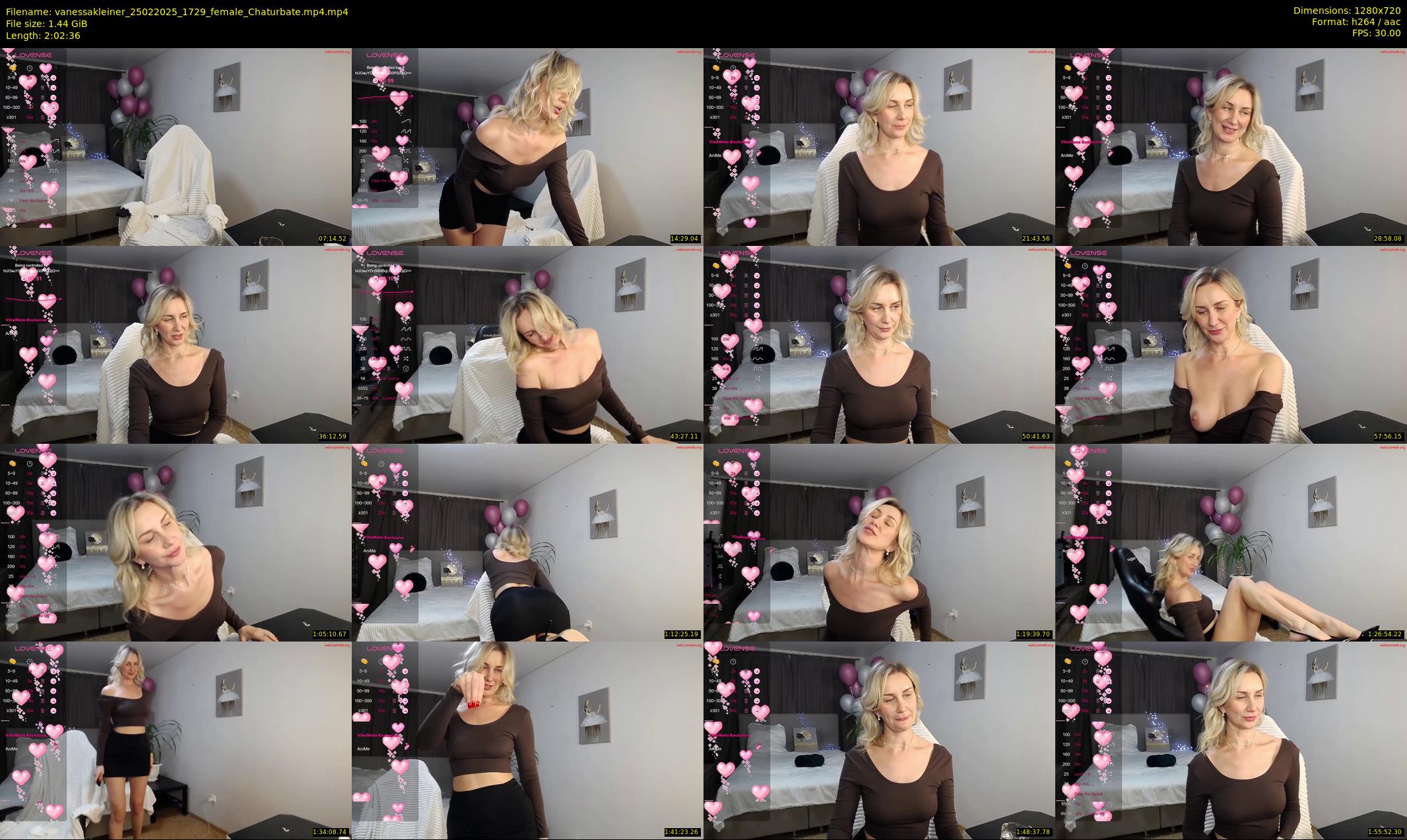 vanessakleiner — 123 minute Chaturbate female cam show recording, 720p, Feb 25, 2025