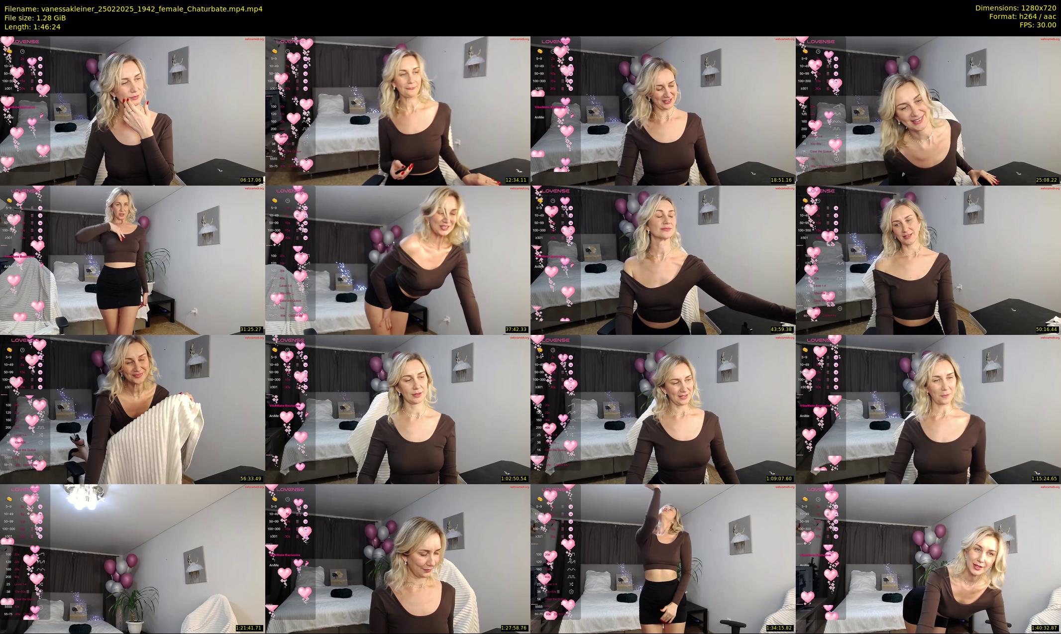vanessakleiner — 107 minute Chaturbate female cam show recording, 720p, Feb 25, 2025