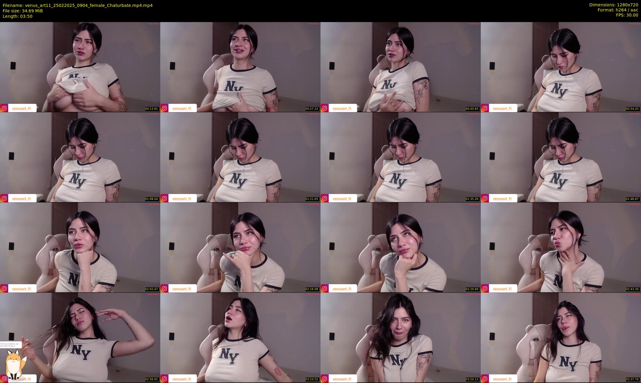 venus_art11 — 4 minute Chaturbate female cam show recording, 720p, Feb 25, 2025