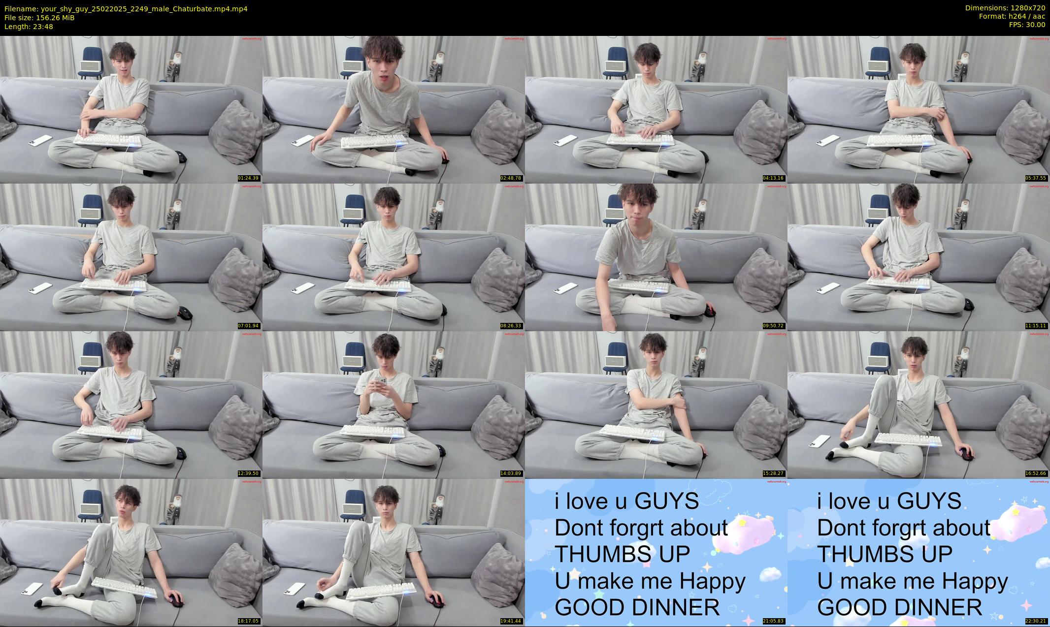 your_shy_guy — 24 minute Chaturbate male cam show recording, 720p, Feb 25, 2025