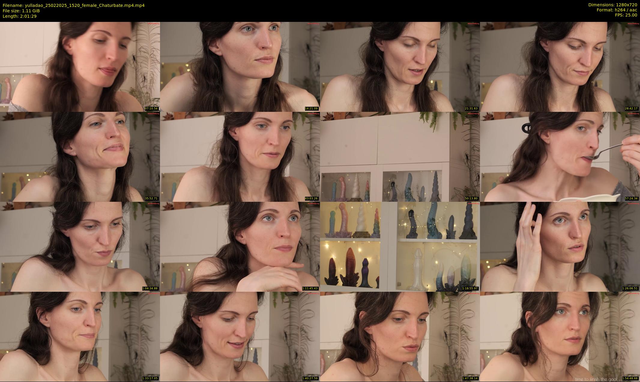 yulladao — 122 minute Chaturbate female cam show recording, 720p, Feb 25, 2025