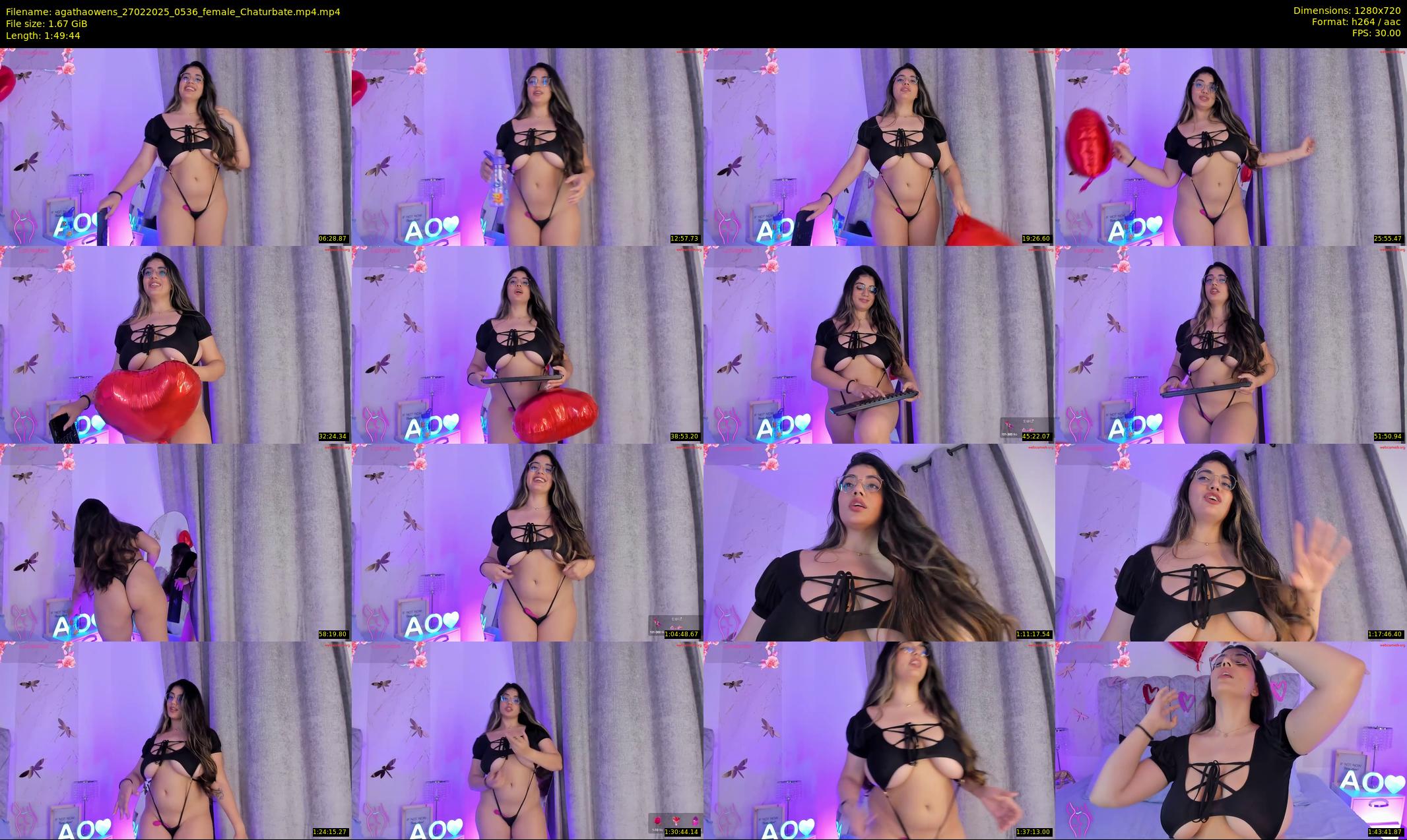 agathaowens — 110 minute Chaturbate female cam show recording, 720p, Feb 27, 2025