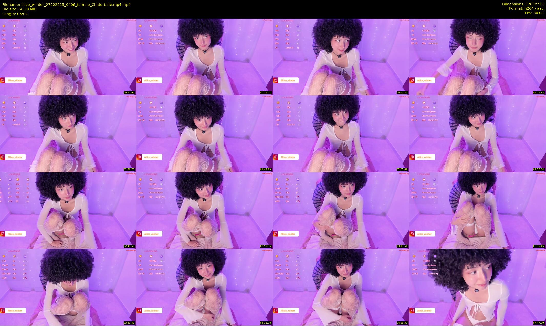 alice_wiinter — 6 minute Chaturbate female cam show recording, 720p, Feb 27, 2025