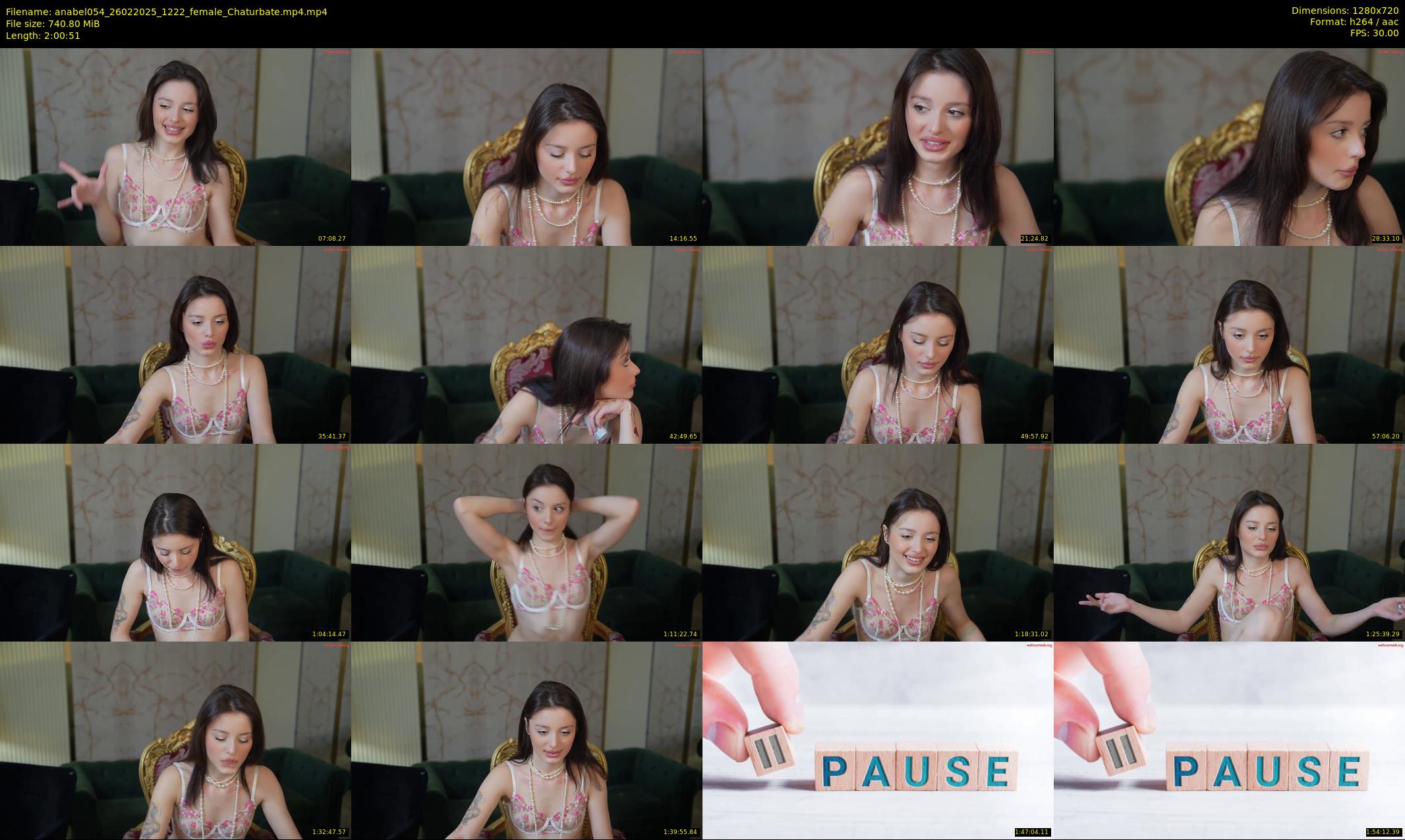 anabel054 — 121 minute Chaturbate female cam show recording, 720p, Feb 26, 2025
