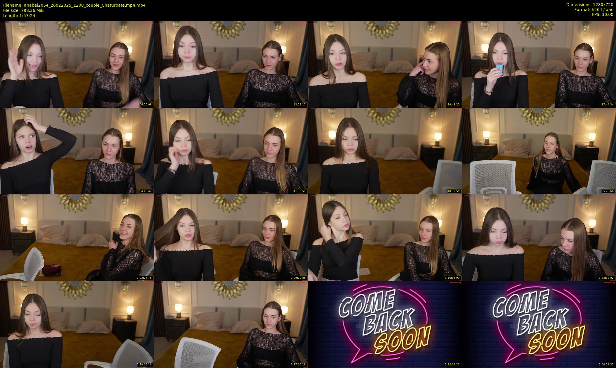 anabel2054 — 118 minute Chaturbate female cam show recording, 720p, Feb 26, 2025