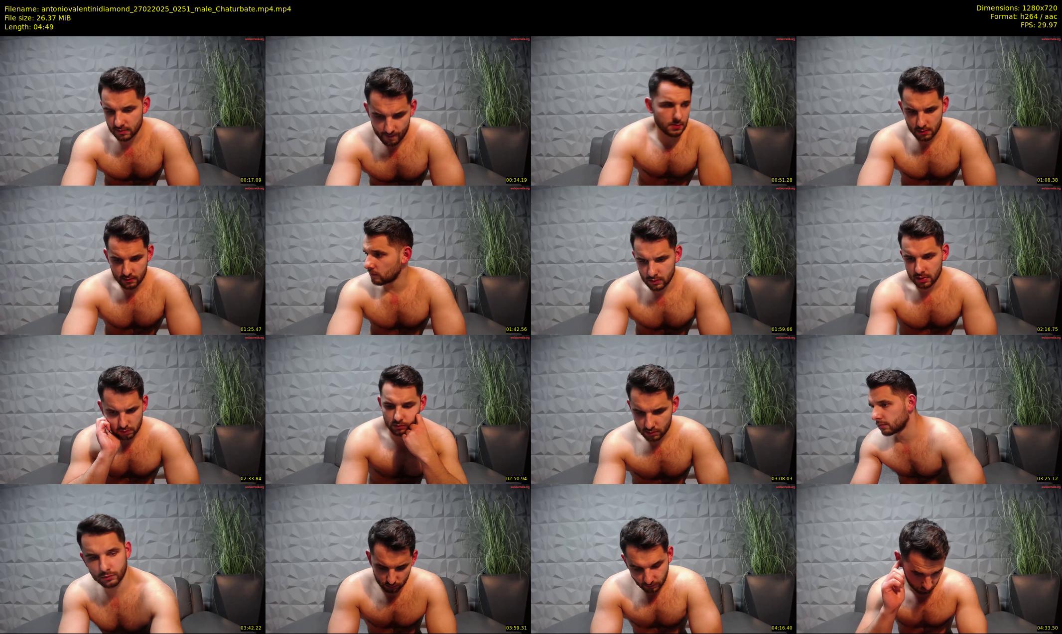 antoniovalentinidiamond — 5 minute Chaturbate male cam show recording, 720p, Feb 27, 2025