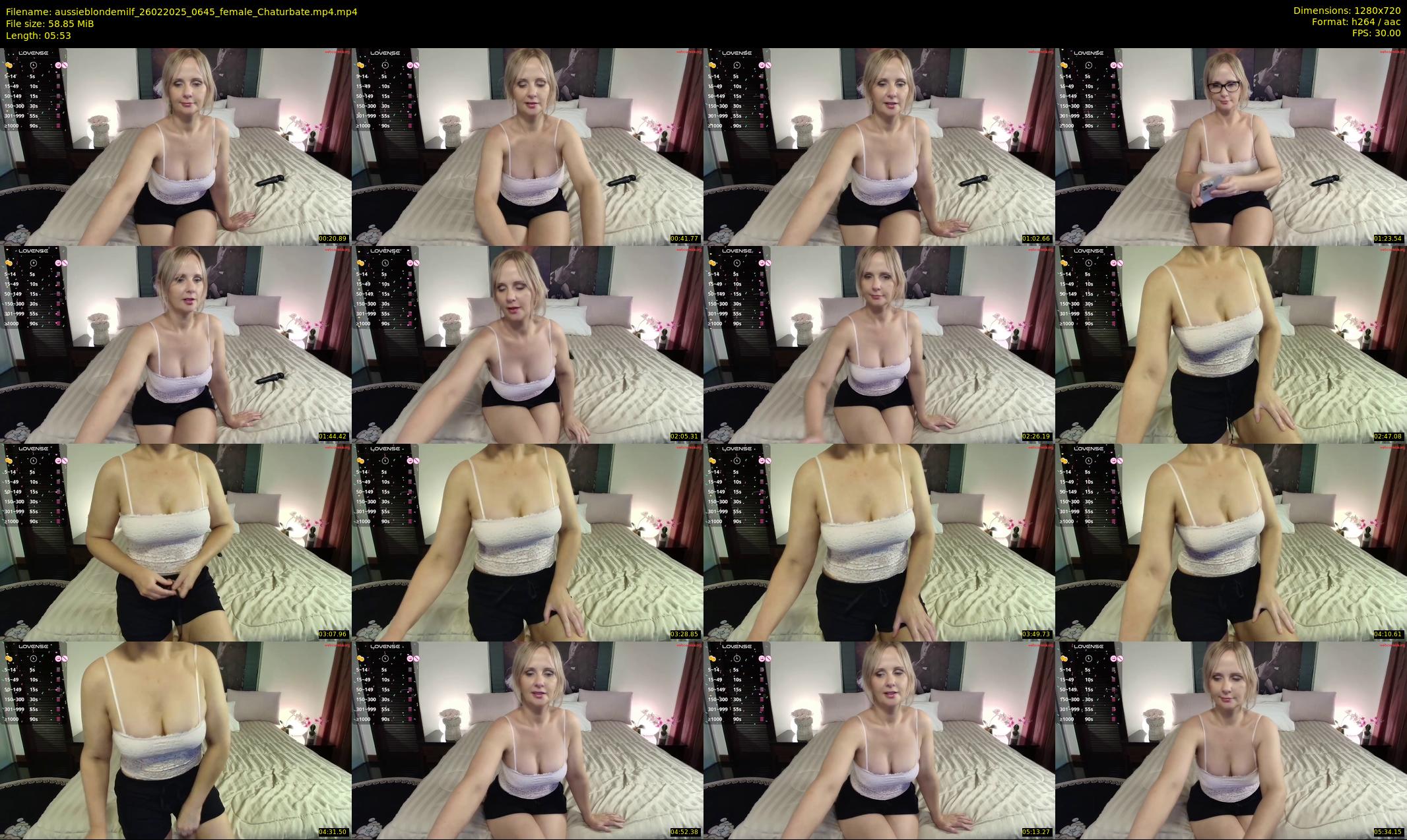aussieblondemilf — 6 minute Chaturbate female cam show recording, 720p, Feb 26, 2025