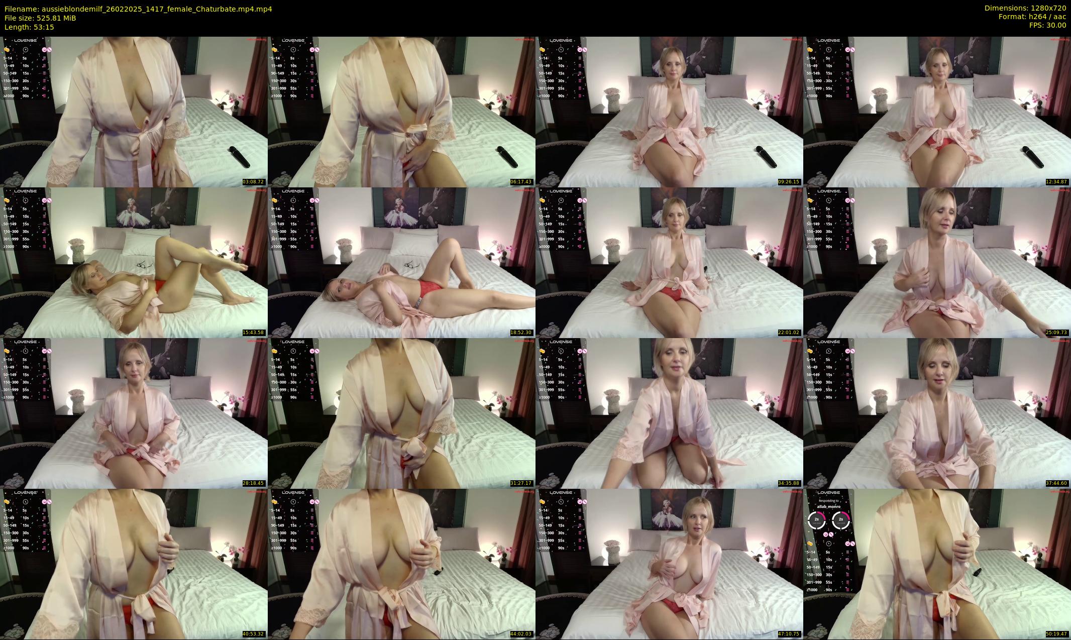 aussieblondemilf — 54 minute Chaturbate female cam show recording, 720p, Feb 26, 2025