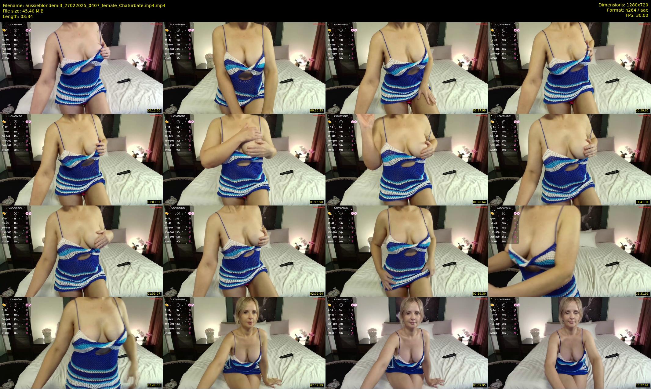 aussieblondemilf — 4 minute Chaturbate female cam show recording, 720p, Feb 27, 2025