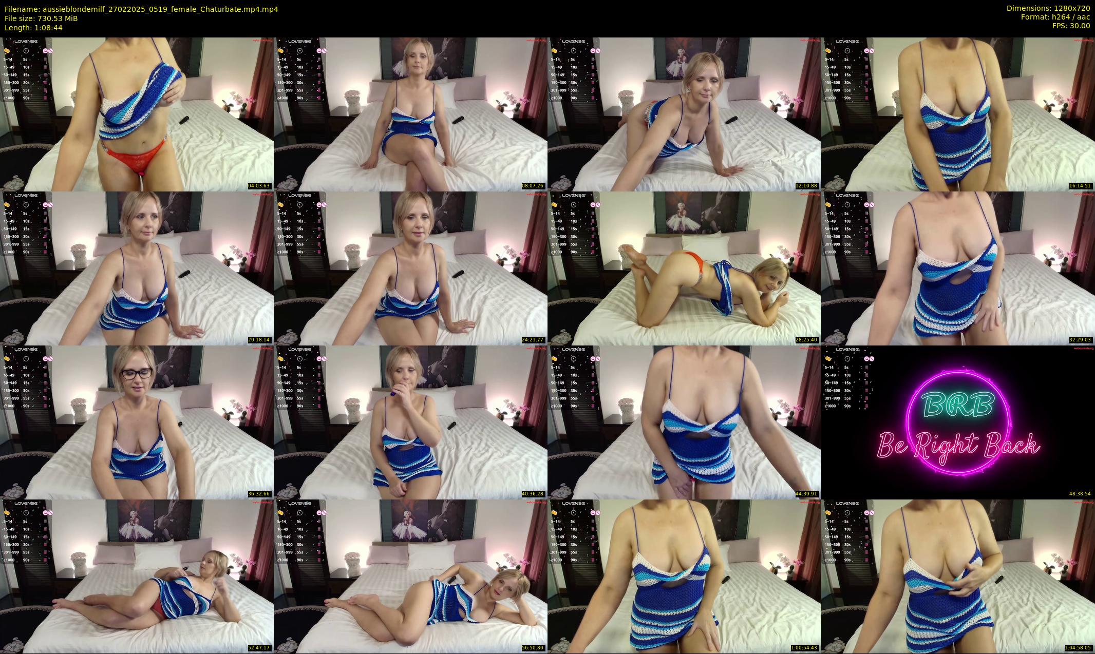aussieblondemilf — 69 minute Chaturbate female cam show recording, 720p, Feb 27, 2025