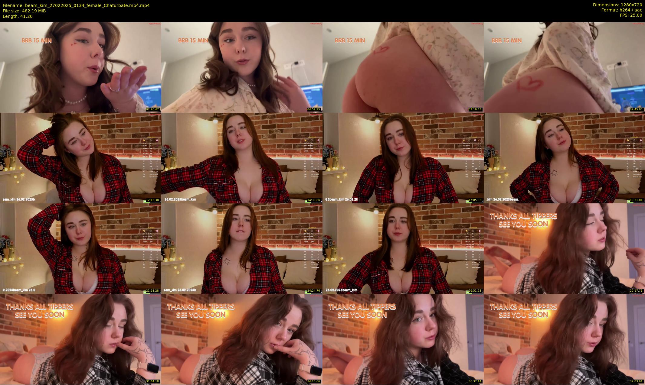 beam_kim — 42 minute Chaturbate female cam show recording, 720p, Feb 27, 2025