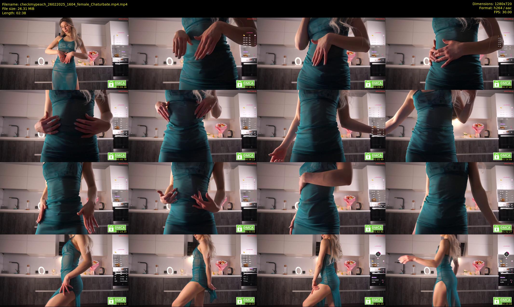 checkmypeach — 3 minute Chaturbate female cam show recording, 720p, Feb 26, 2025