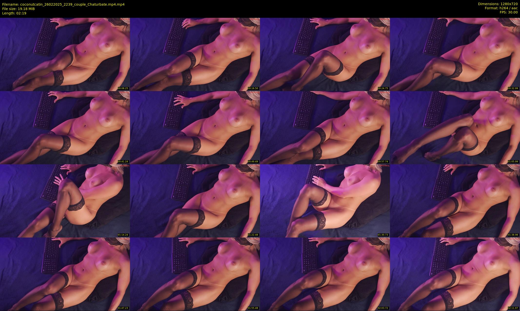 coconutcatin — 3 minute Chaturbate couple cam show recording, 720p, Feb 26, 2025