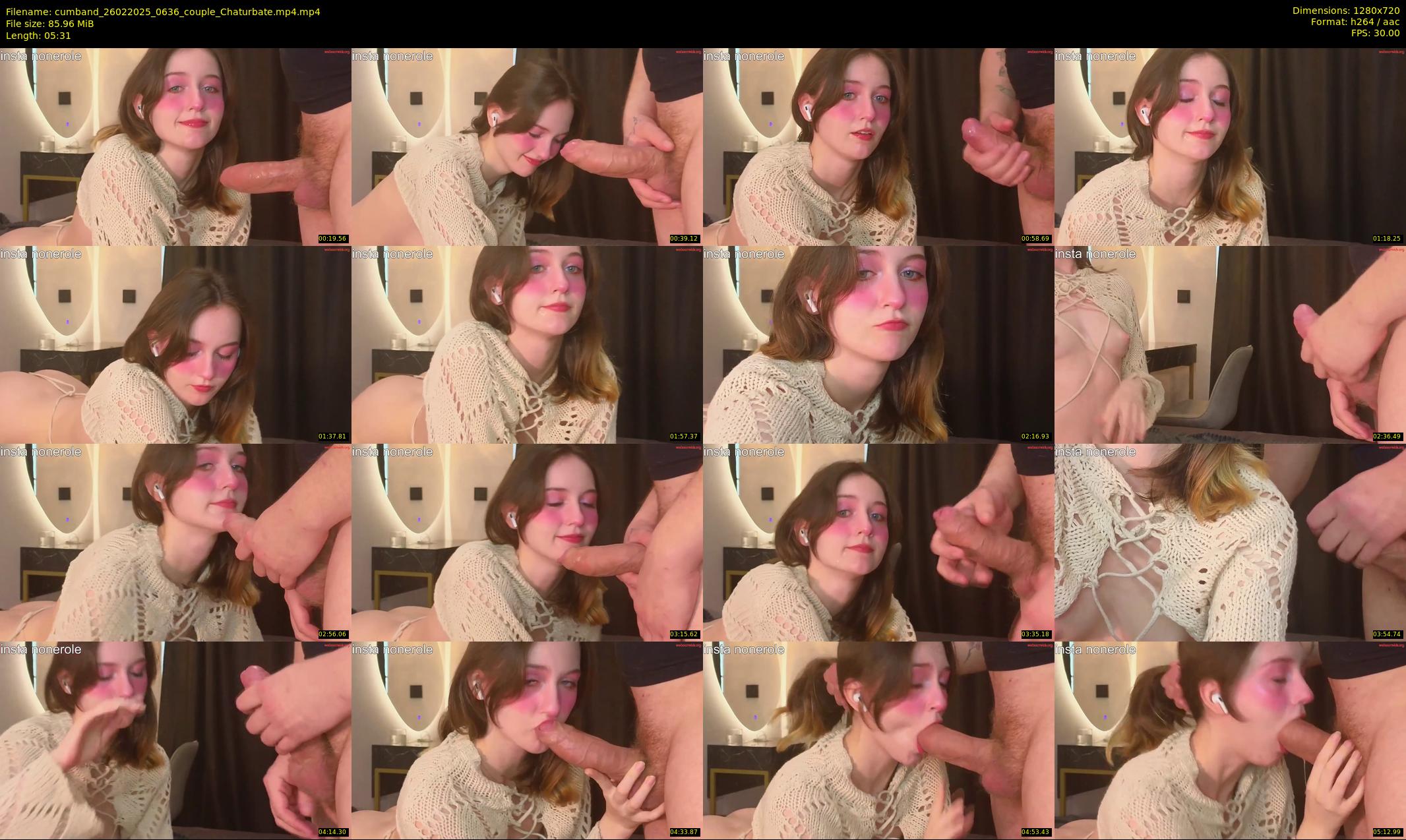cumband — 6 minute Chaturbate couple cam show recording, 720p, Feb 26, 2025