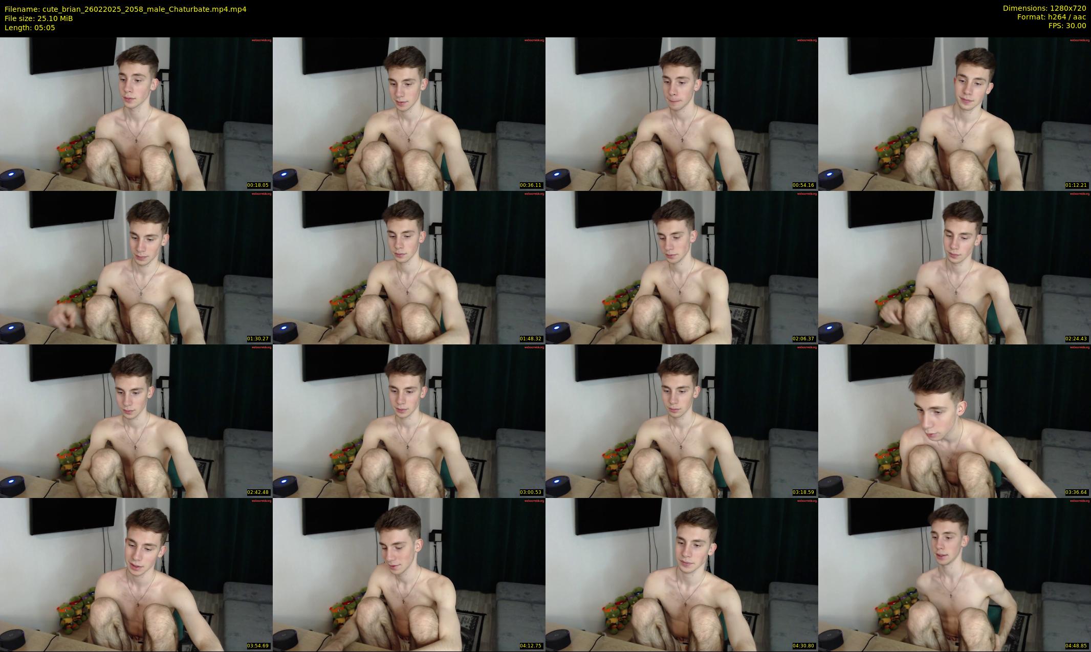 cute_brian — 6 minute Chaturbate male cam show recording, 720p, Feb 26, 2025