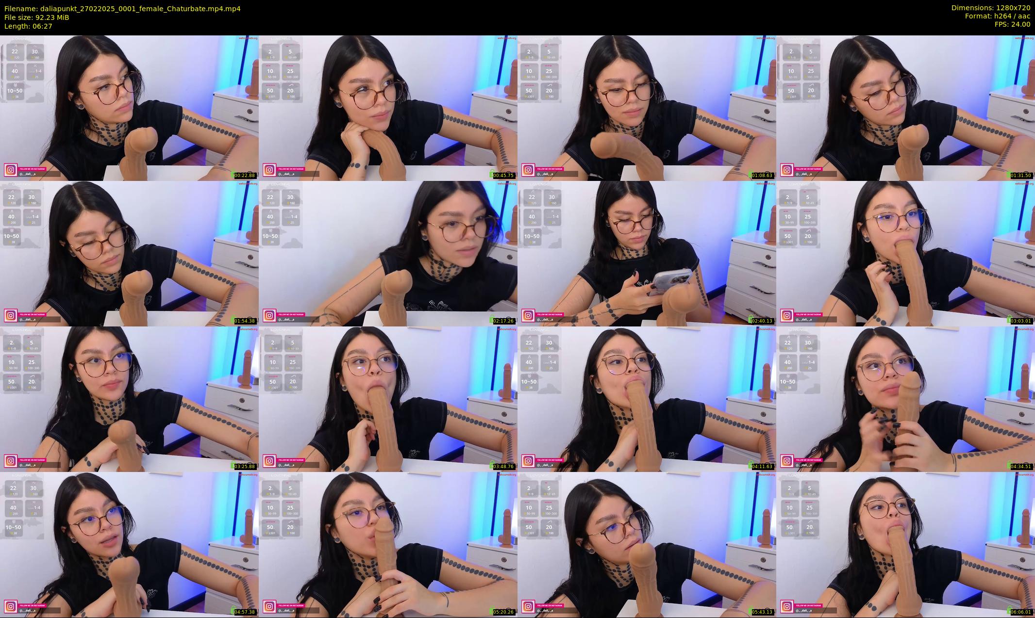 daliapunkt — 7 minute Chaturbate female cam show recording, 720p, Feb 27, 2025