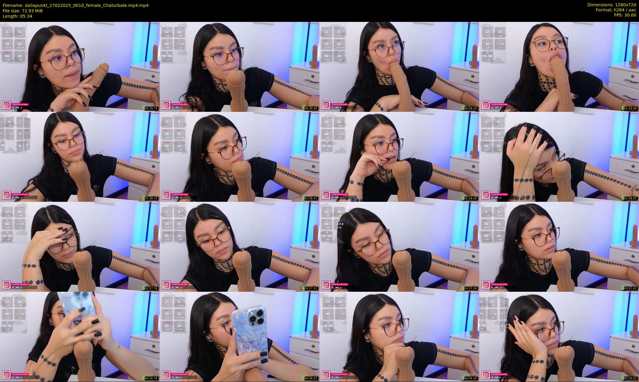 daliapunkt — 6 minute Chaturbate female cam show recording, 720p, Feb 27, 2025