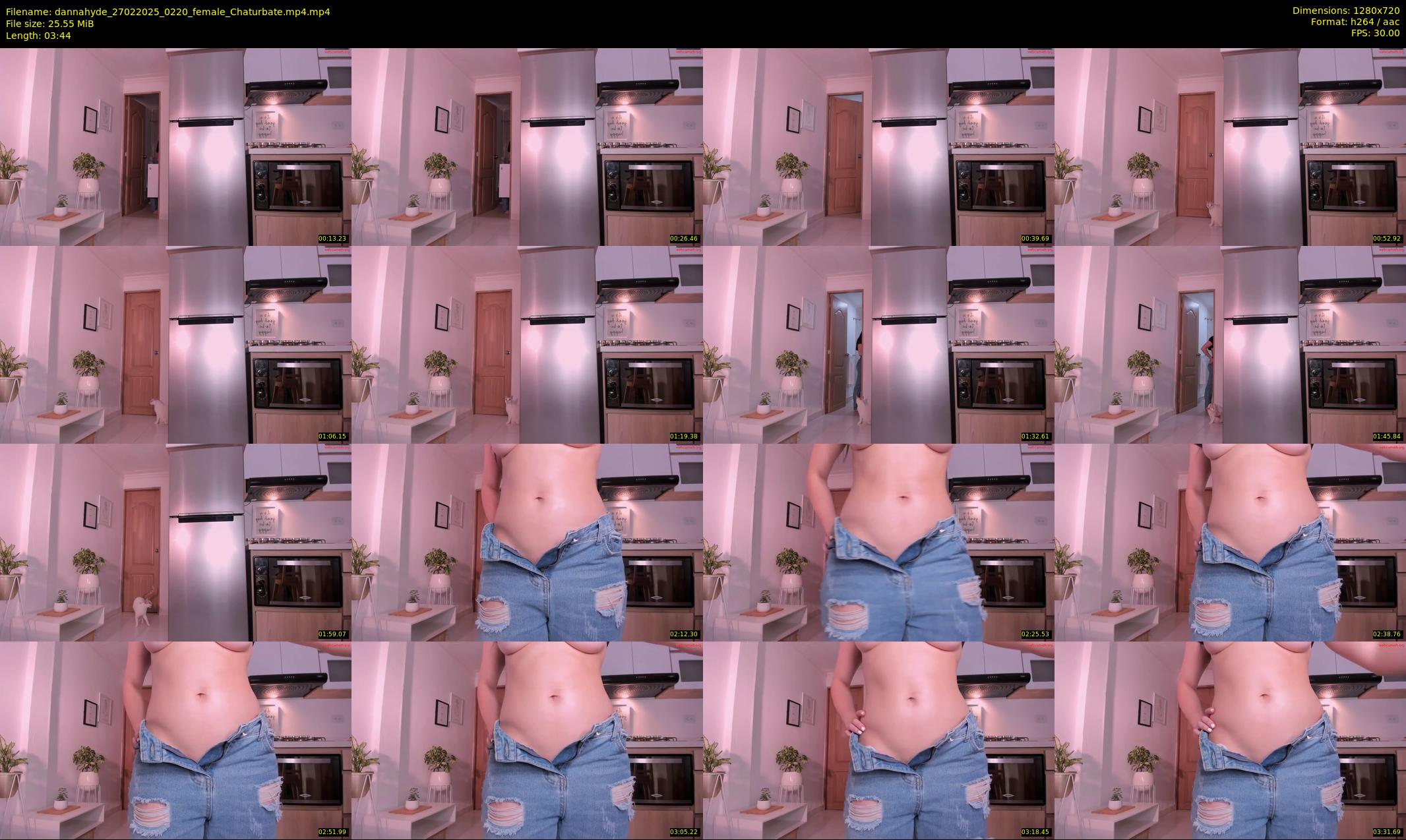dannahyde — 4 minute Chaturbate female cam show recording, 720p, Feb 27, 2025