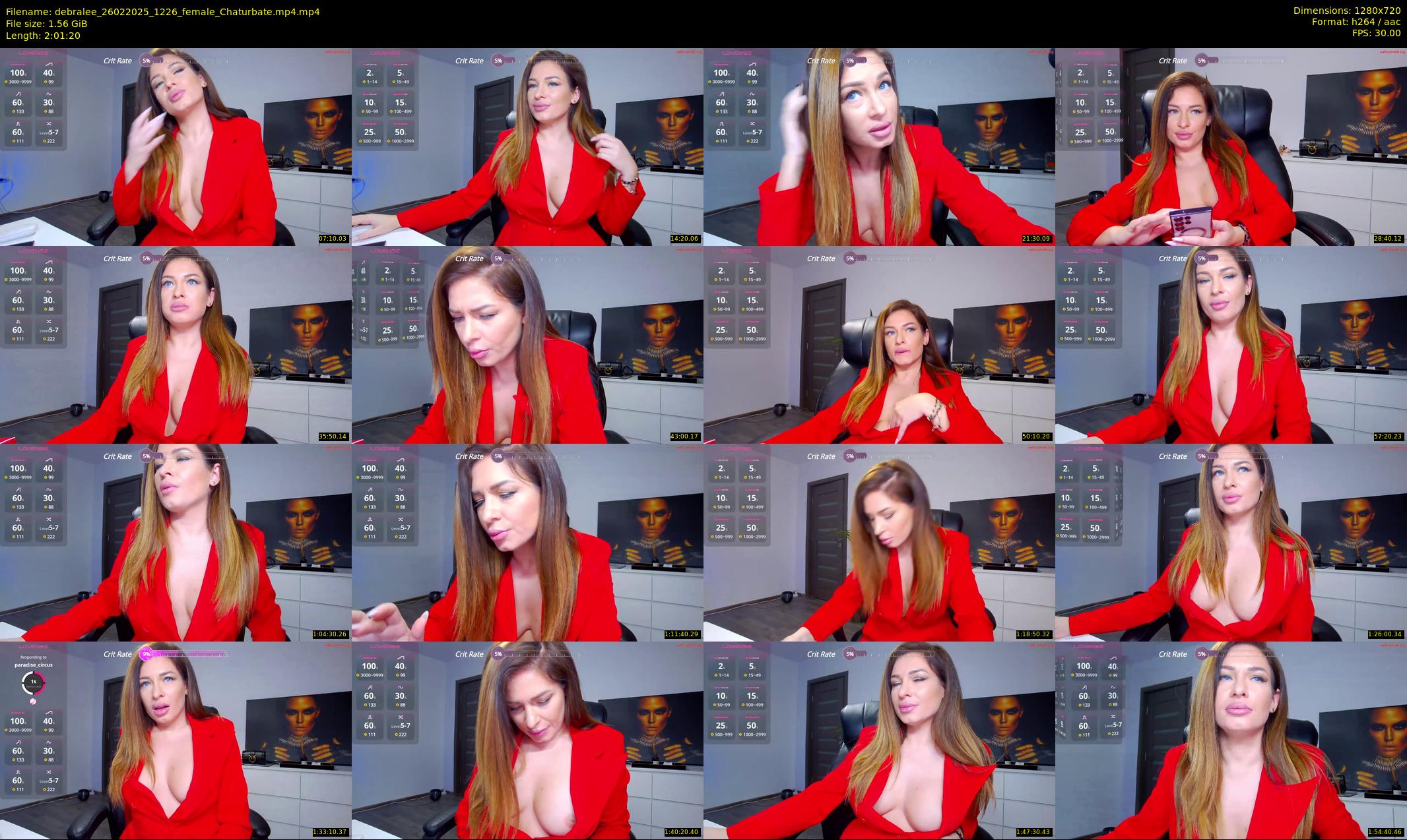 debralee — 122 minute Chaturbate female cam show recording, 720p, Feb 26, 2025