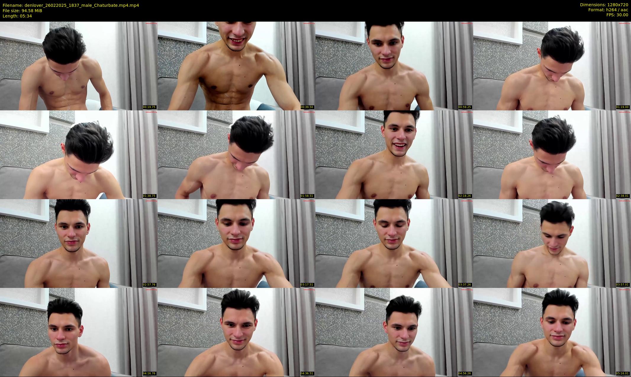 denlover — 6 minute Chaturbate male cam show recording, 720p, Feb 26, 2025