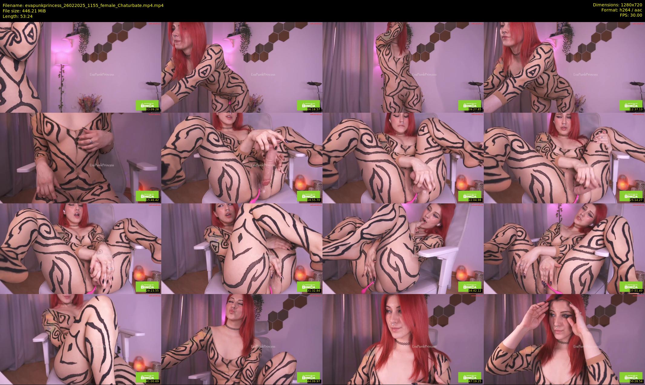 evapunkprincess — 54 minute Chaturbate female cam show recording, 720p, Feb 26, 2025