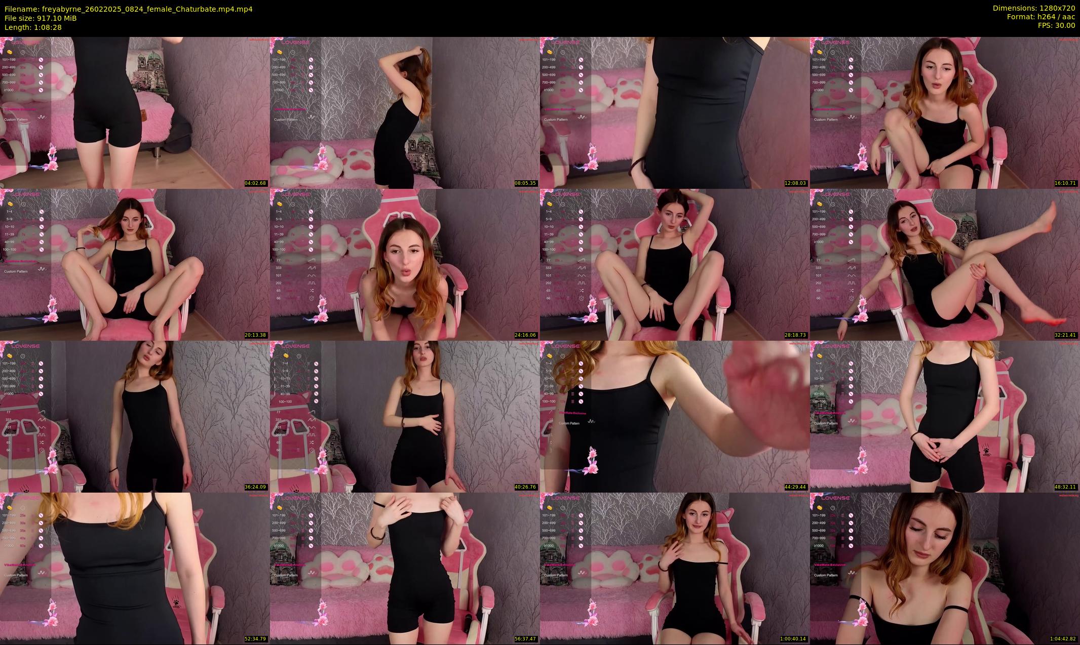 freyabyrne — 69 minute Chaturbate female cam show recording, 720p, Feb 26, 2025