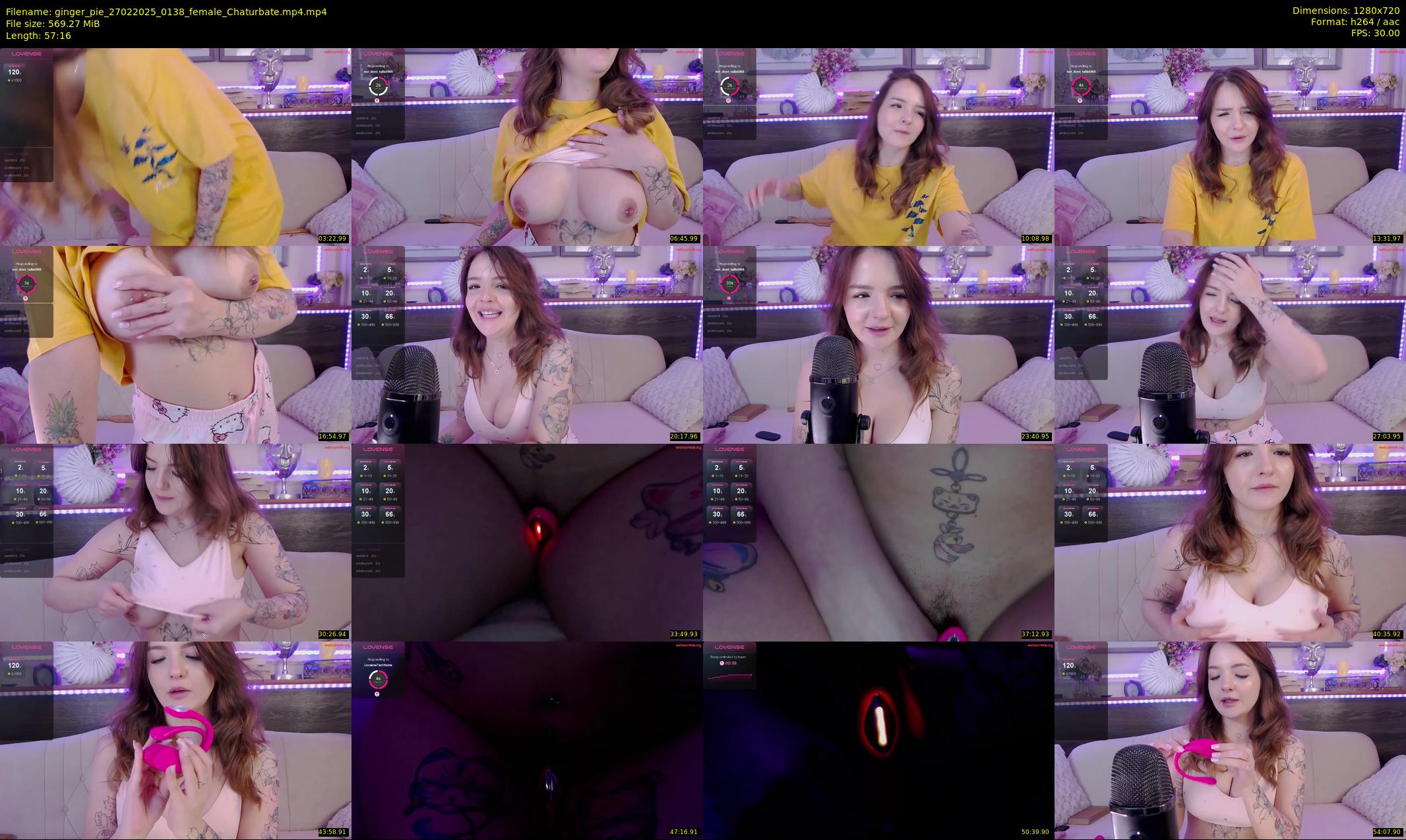 ginger_pie — 58 minute Chaturbate female cam show recording, 720p, Feb 27, 2025