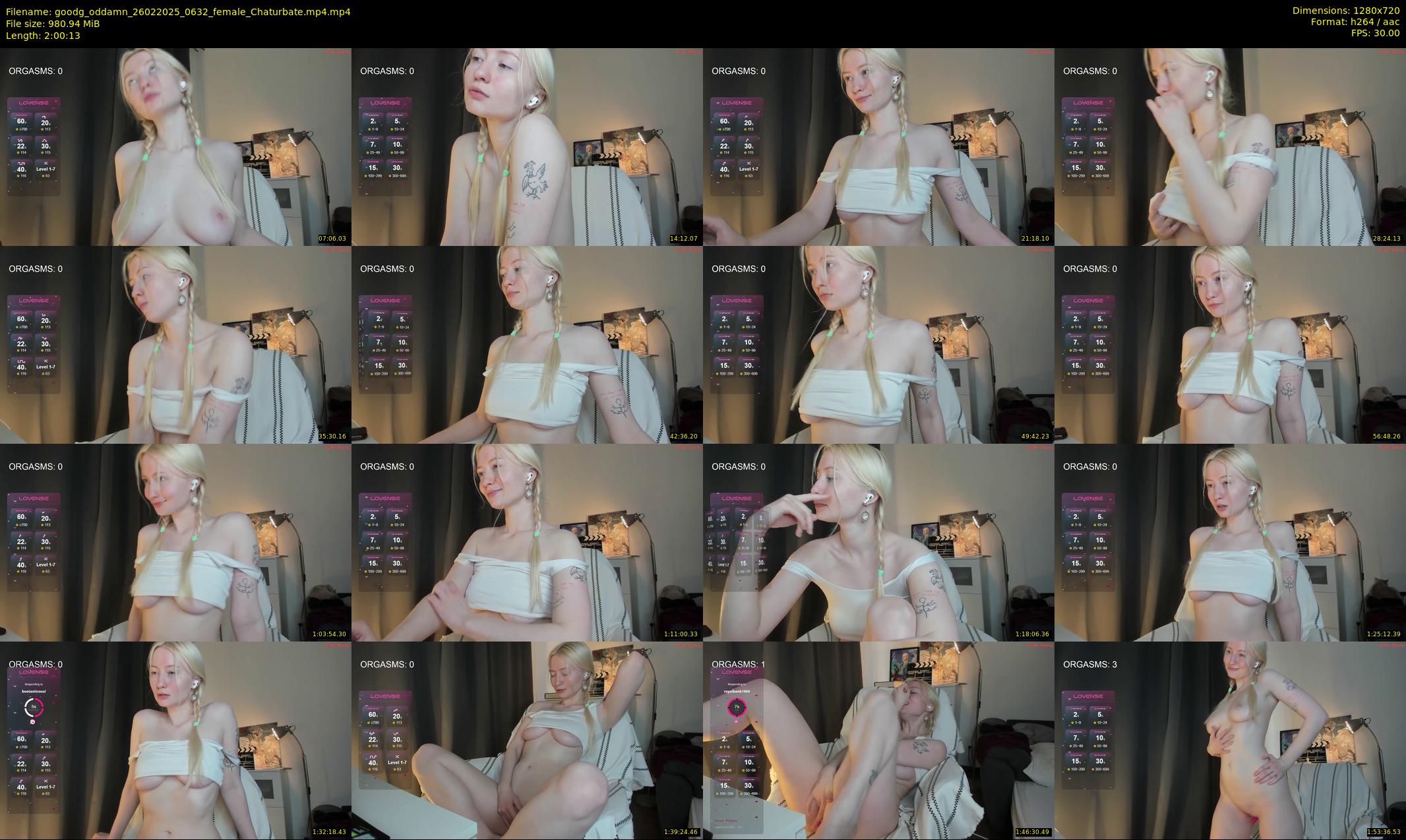 goodg_oddamn — 121 minute Chaturbate female cam show recording, 720p, Feb 26, 2025