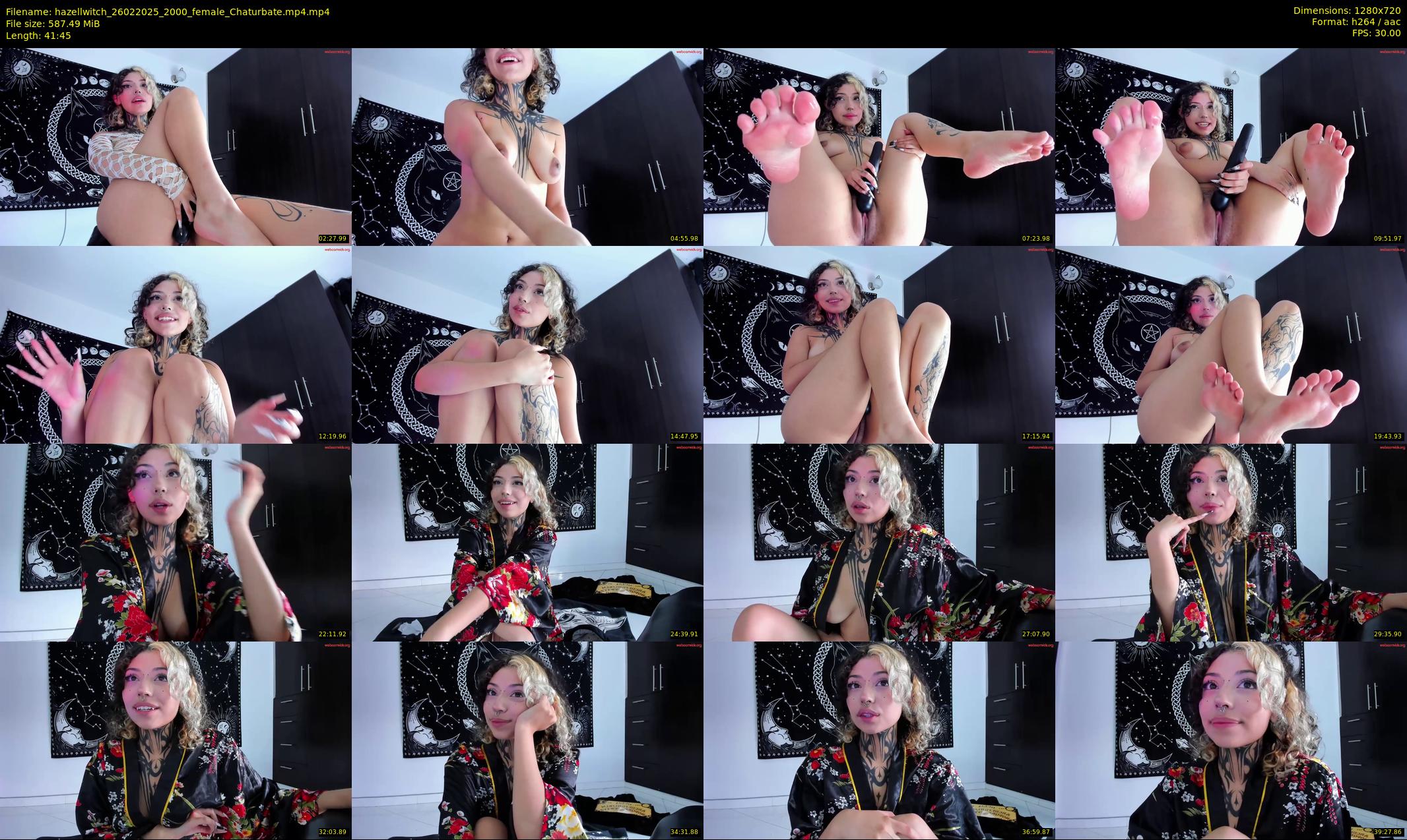 hazellwitch — 42 minute Chaturbate female cam show recording, 720p, Feb 26, 2025