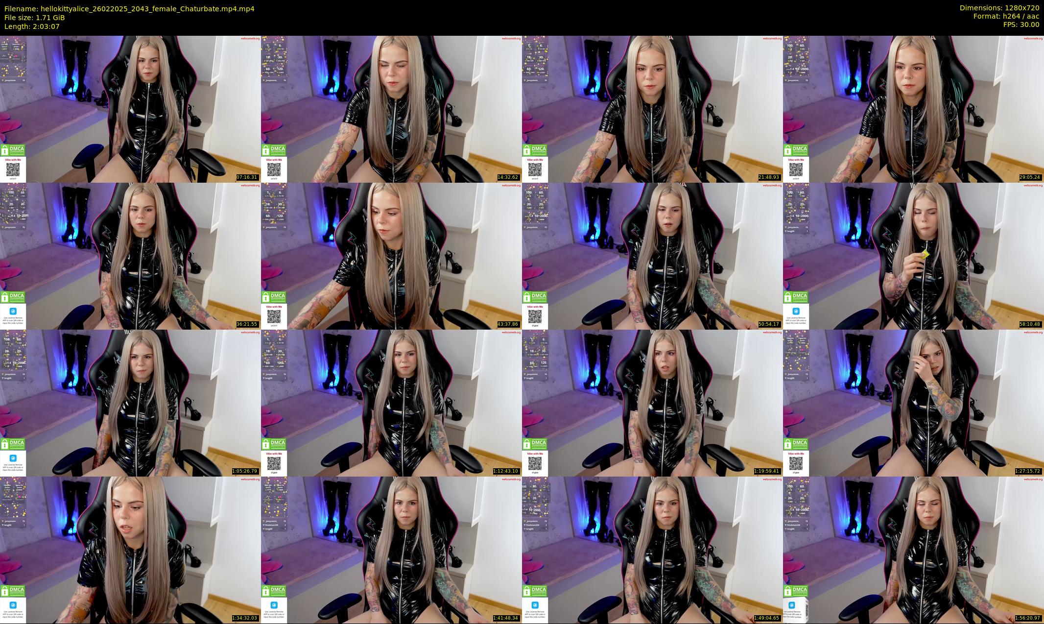 hellokittyalice — 124 minute Chaturbate female cam show recording, 720p, Feb 26, 2025