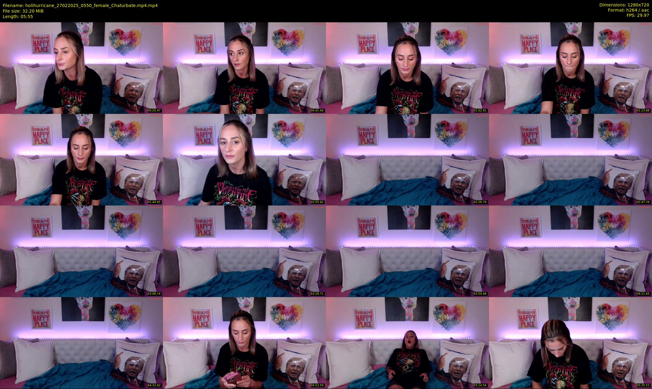 holihurricane — 6 minute Chaturbate female cam show recording, 720p, Feb 27, 2025