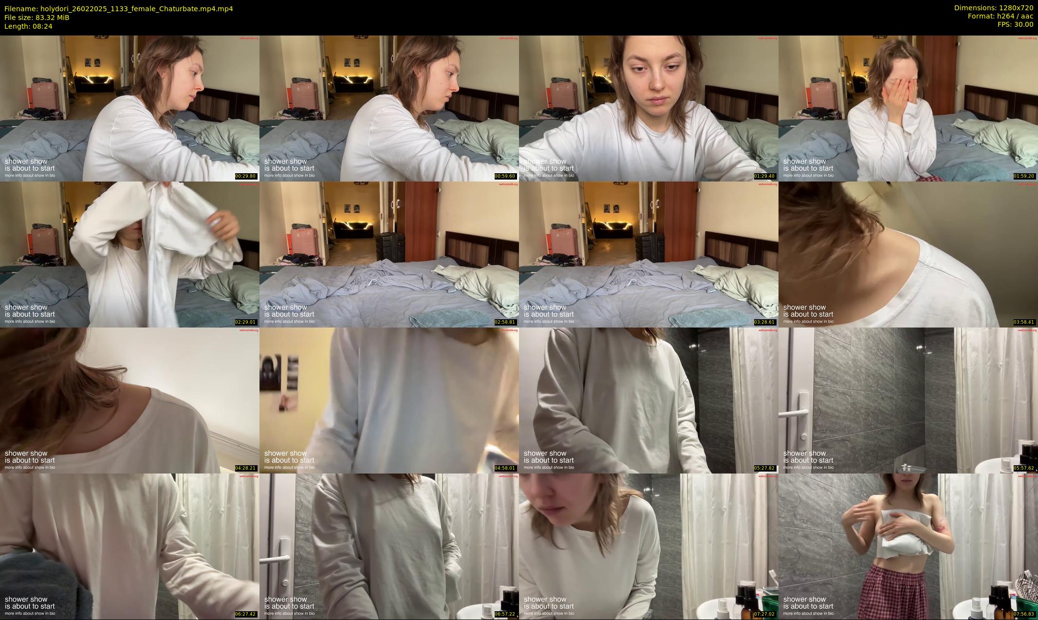 holydori — 9 minute Chaturbate female cam show recording, 720p, Feb 26, 2025