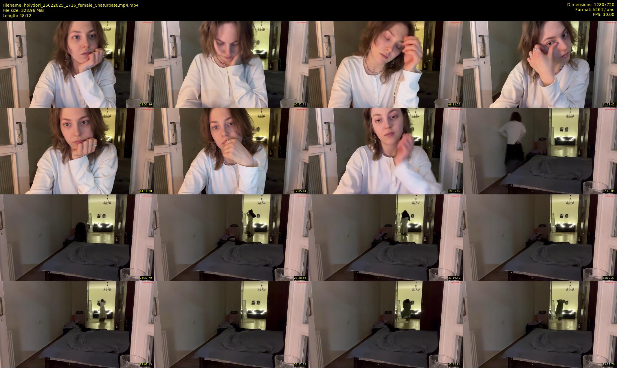 holydori — 49 minute Chaturbate female cam show recording, 720p, Feb 26, 2025
