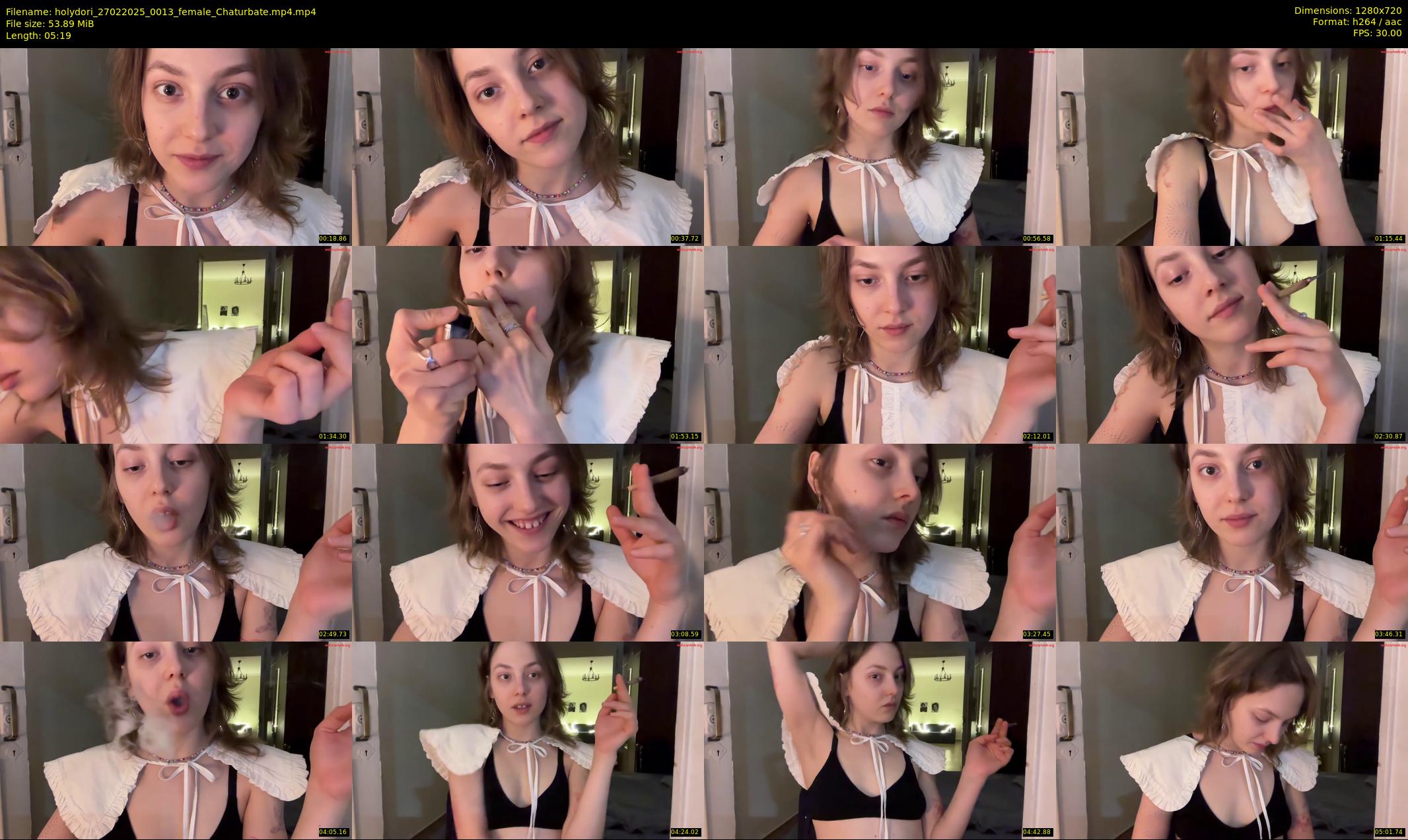 holydori — 6 minute Chaturbate female cam show recording, 720p, Feb 27, 2025