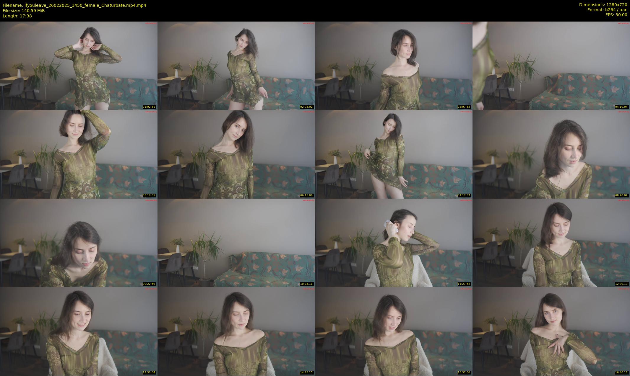 ifyouleave — 18 minute Chaturbate female cam show recording, 720p, Feb 26, 2025