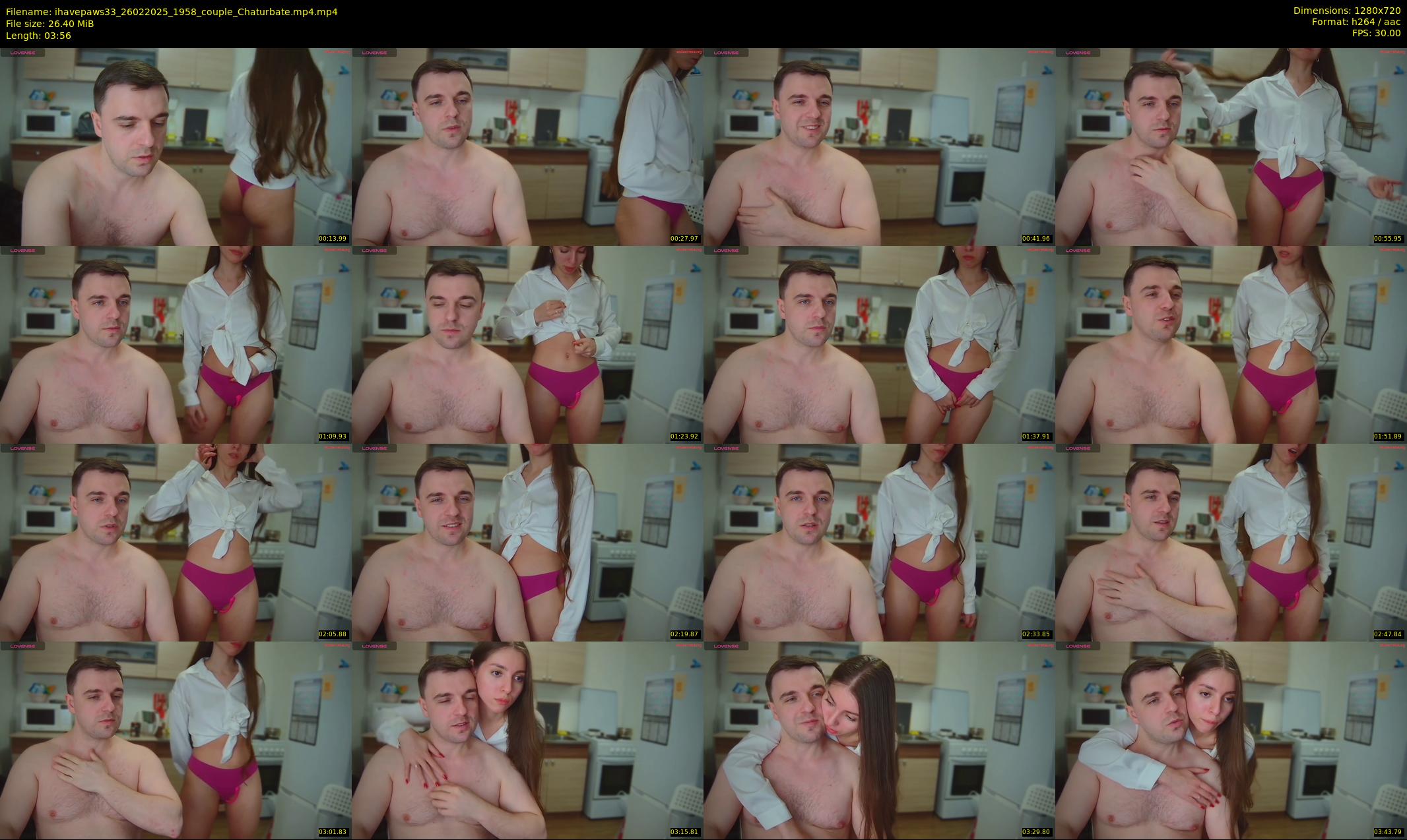 ihavepaws33 — 4 minute Chaturbate couple cam show recording, 720p, Feb 26, 2025
