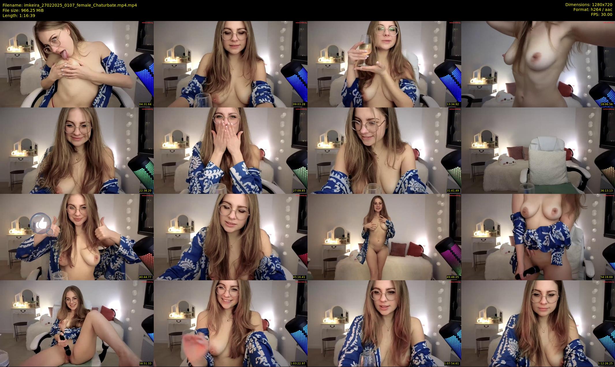 imkeira — 77 minute Chaturbate female cam show recording, 720p, Feb 27, 2025